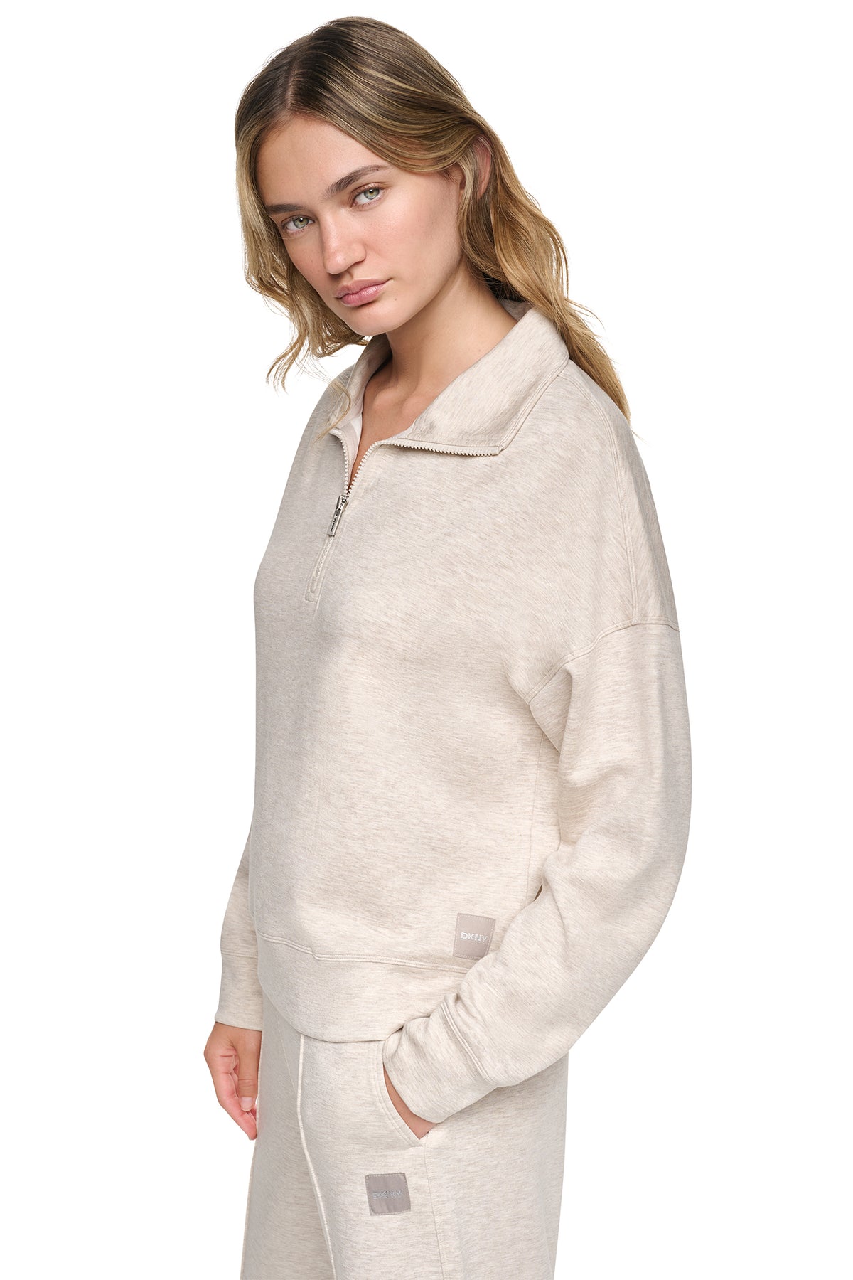 MOCK NECK HALF ZIP PULLOVER VIEW 2
