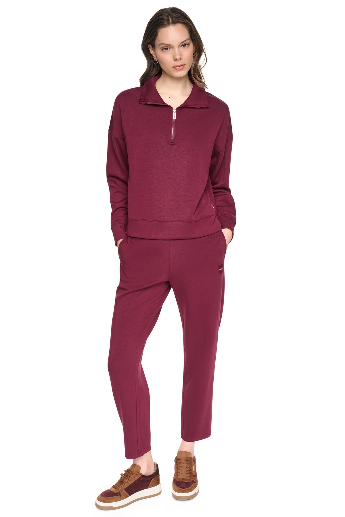 MOCK NECK HALF ZIP PULLOVER VIEW 2