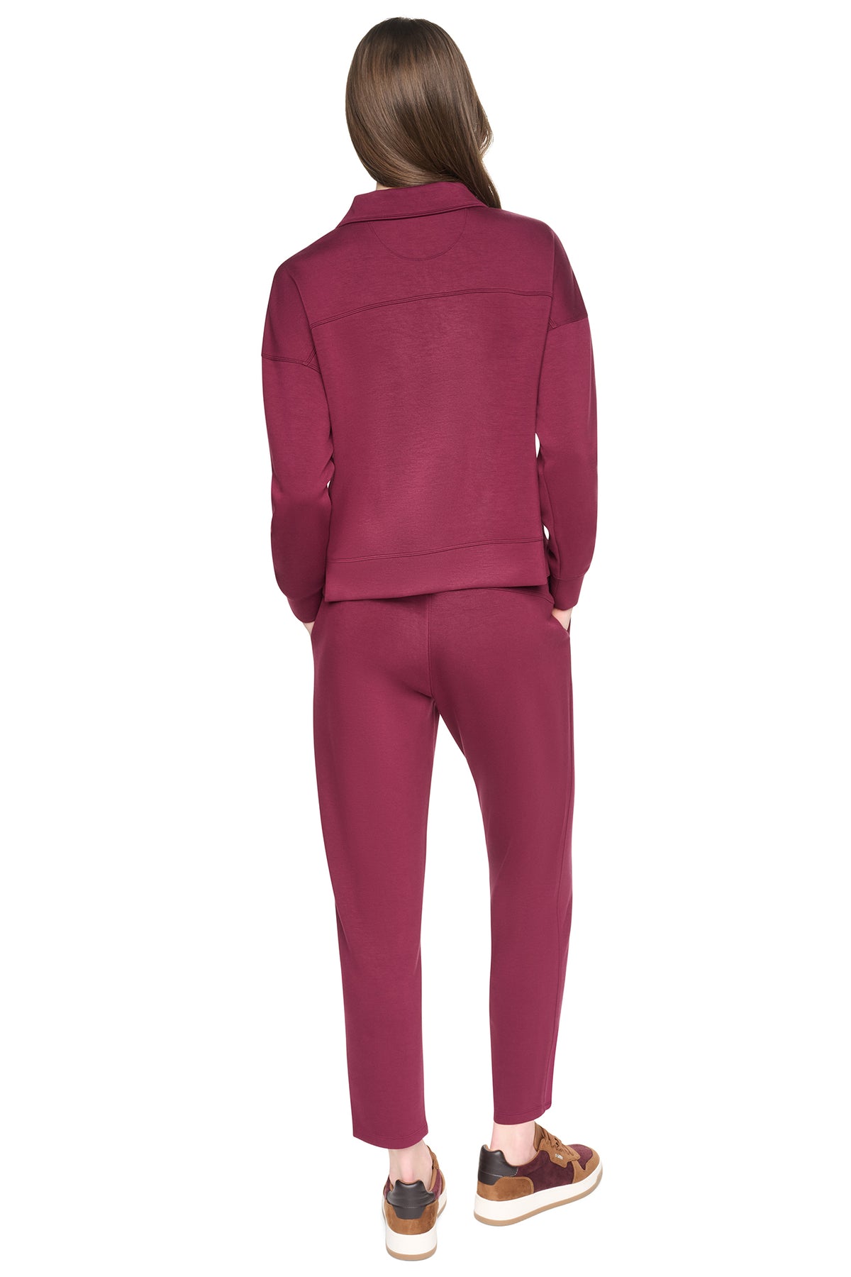 MOCK NECK HALF ZIP PULLOVER VIEW 2