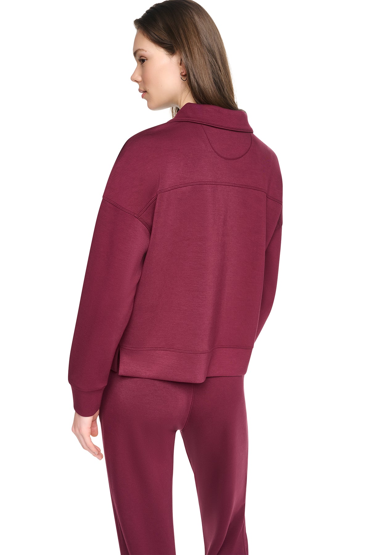 MOCK NECK HALF ZIP PULLOVER VIEW 2