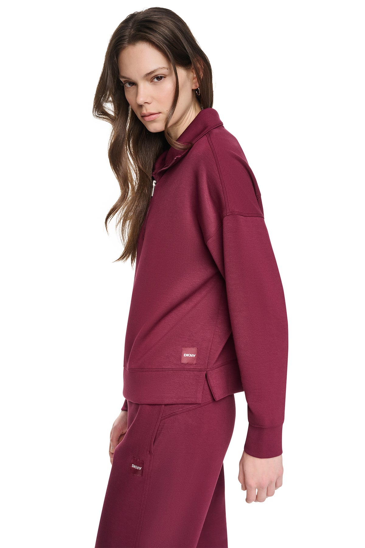 MOCK NECK HALF ZIP PULLOVER VIEW 2