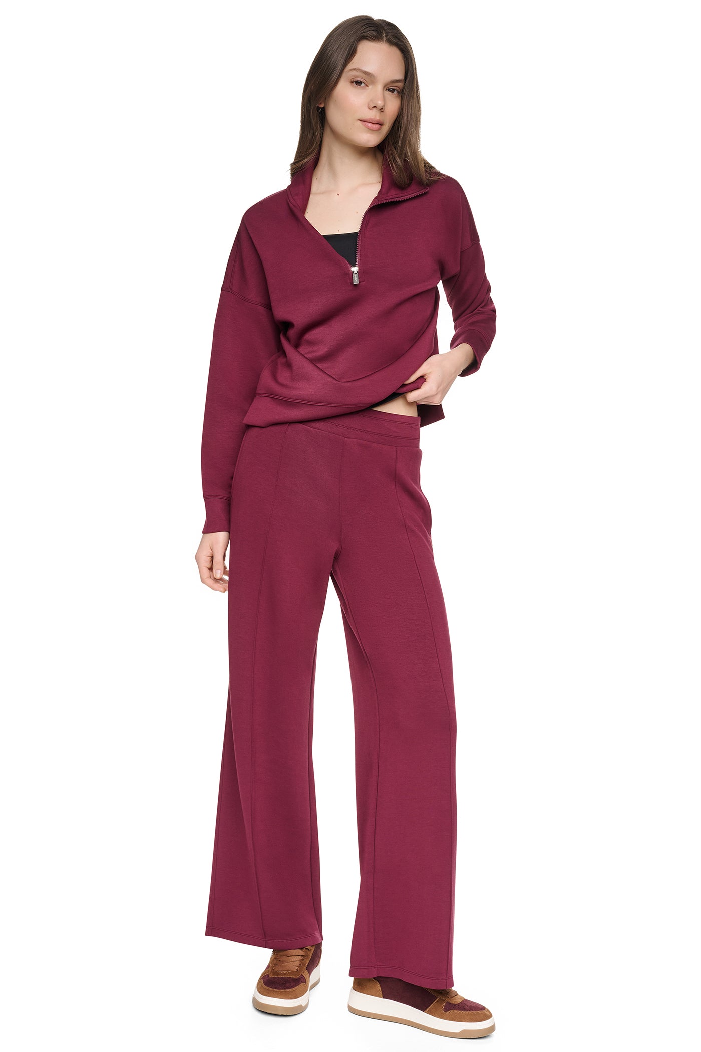 HIGH-RISE PINTUCKED WIDE-LEG PANT View 2 | Fall Collection HIGH-RISE PINTUCKED WIDE-LEG PANT View 2 | Fall Collection