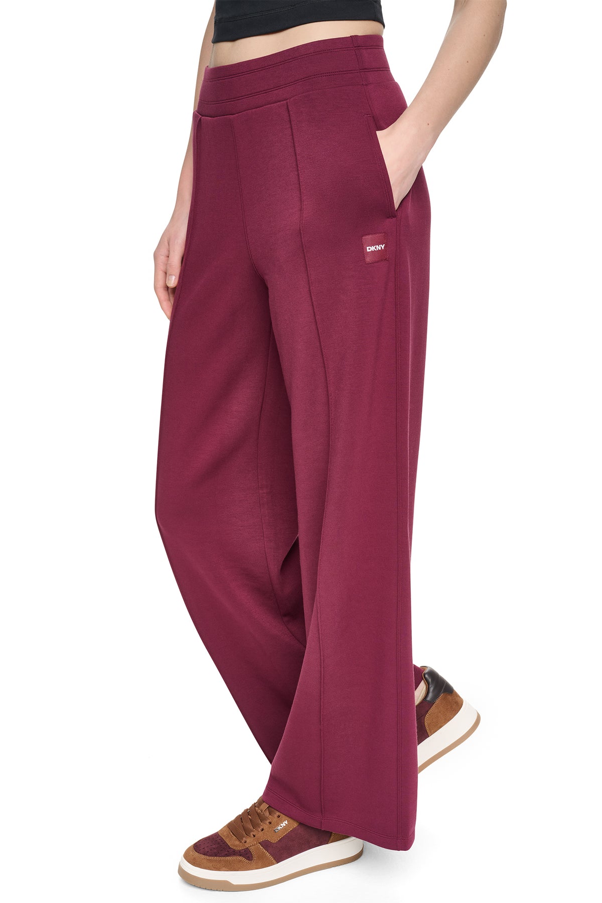 HIGH-RISE PINTUCKED WIDE-LEG PANT VIEW 2