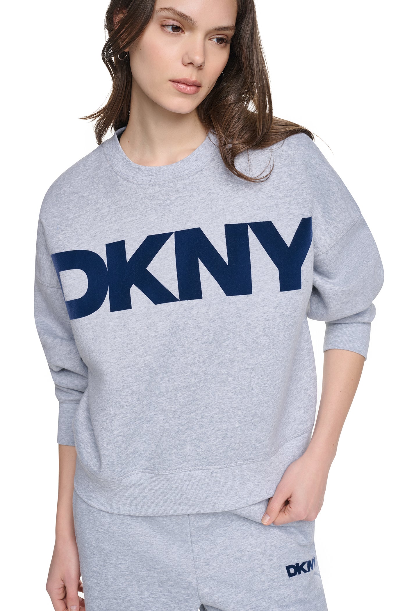 FLOCKED VARSITY LOGO SWEATSHIRT View 2 | All Products FLOCKED VARSITY LOGO SWEATSHIRT View 2 | All Products