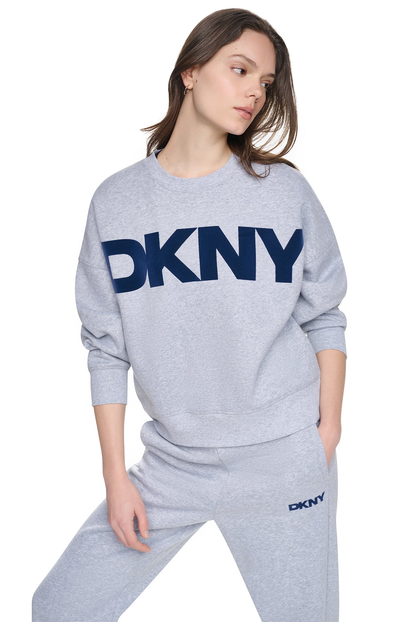 FLOCKED VARSITY LOGO SWEATSHIRT View 1 | All Products FLOCKED VARSITY LOGO SWEATSHIRT View 1 | All Products