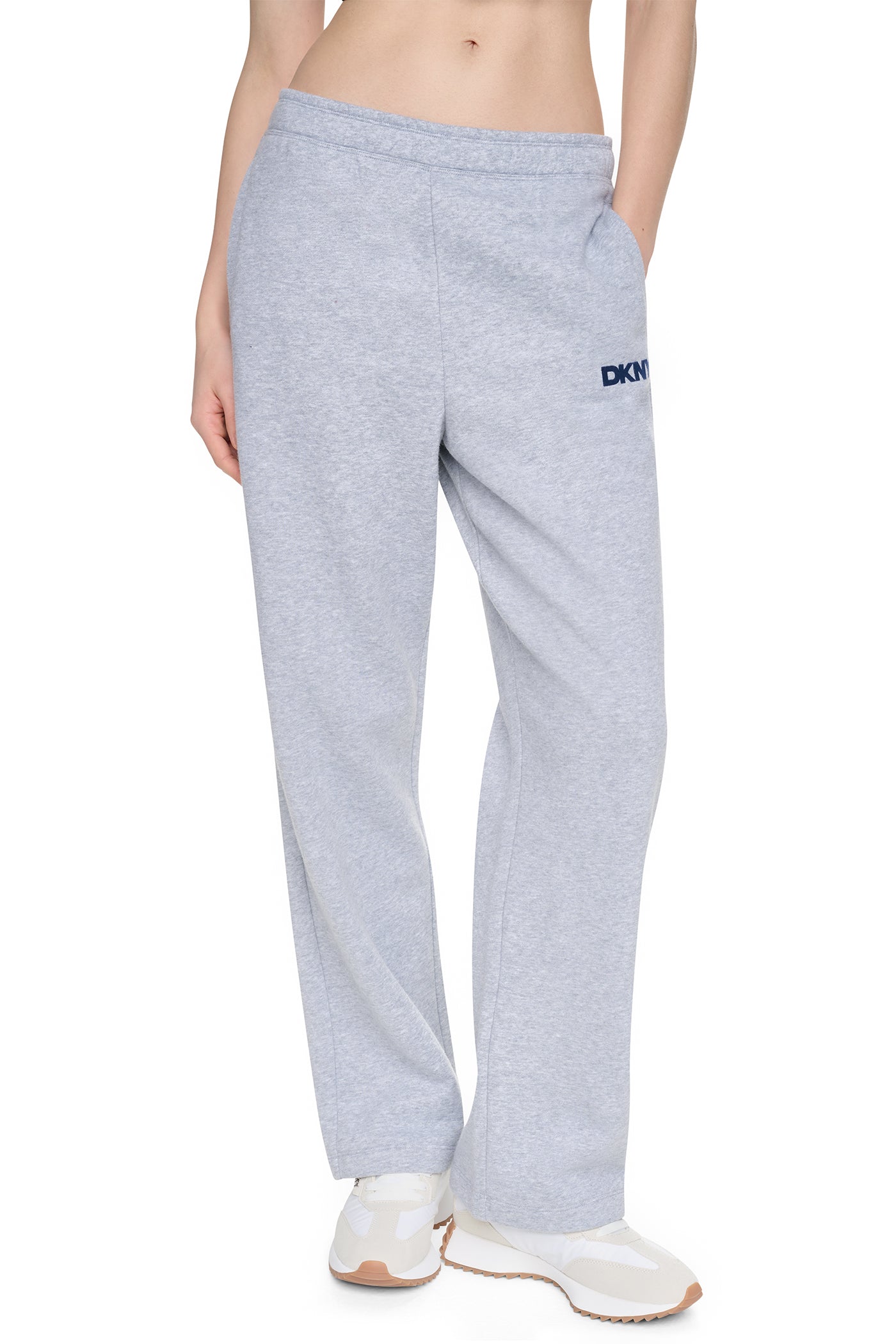 HIGH RISE FLOCKED LOGO RELAXED PANT View 1 | Fall Collection HIGH RISE FLOCKED LOGO RELAXED PANT View 1 | Fall Collection