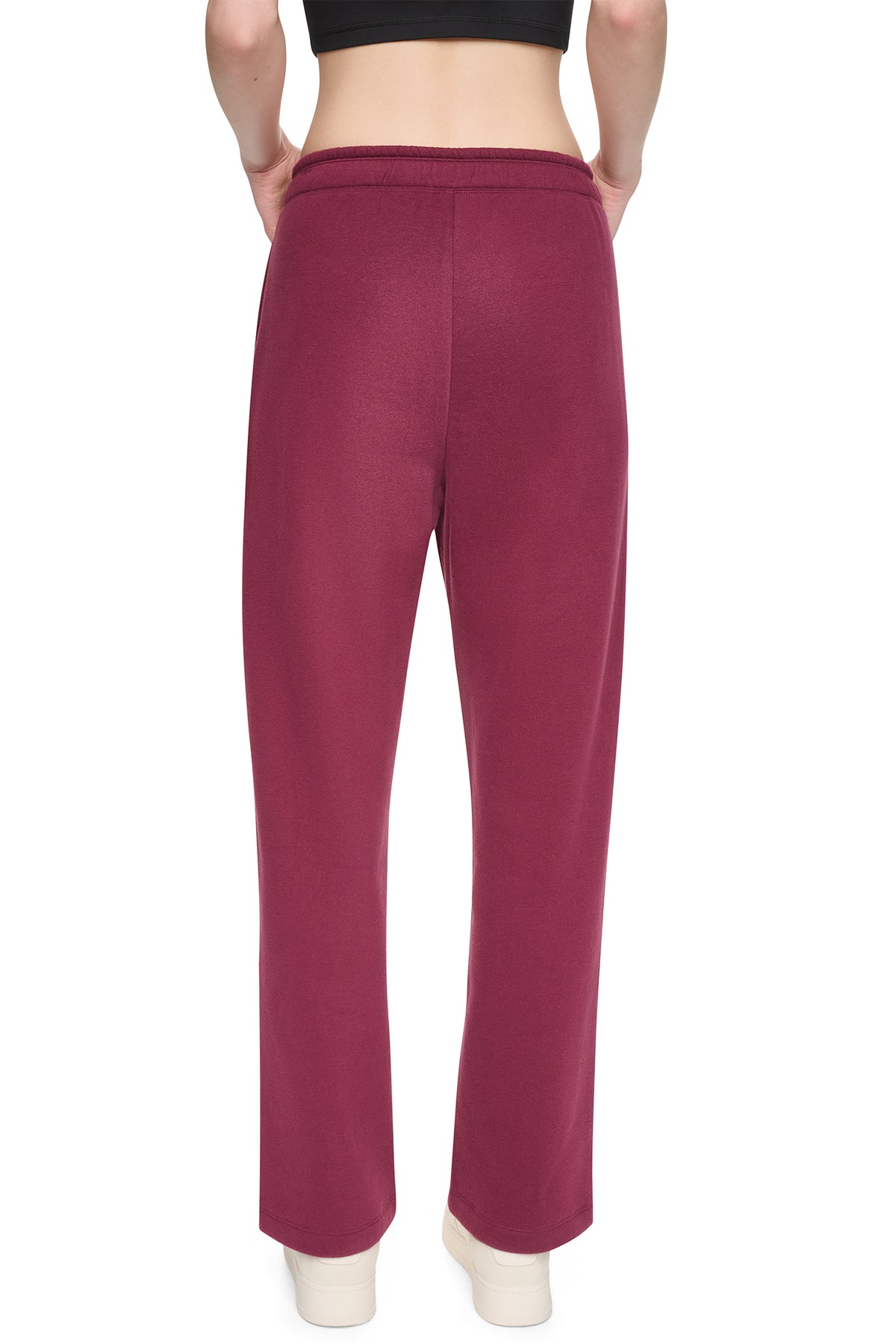 HIGH RISE FLOCKED LOGO RELAXED PANT VIEW 2
