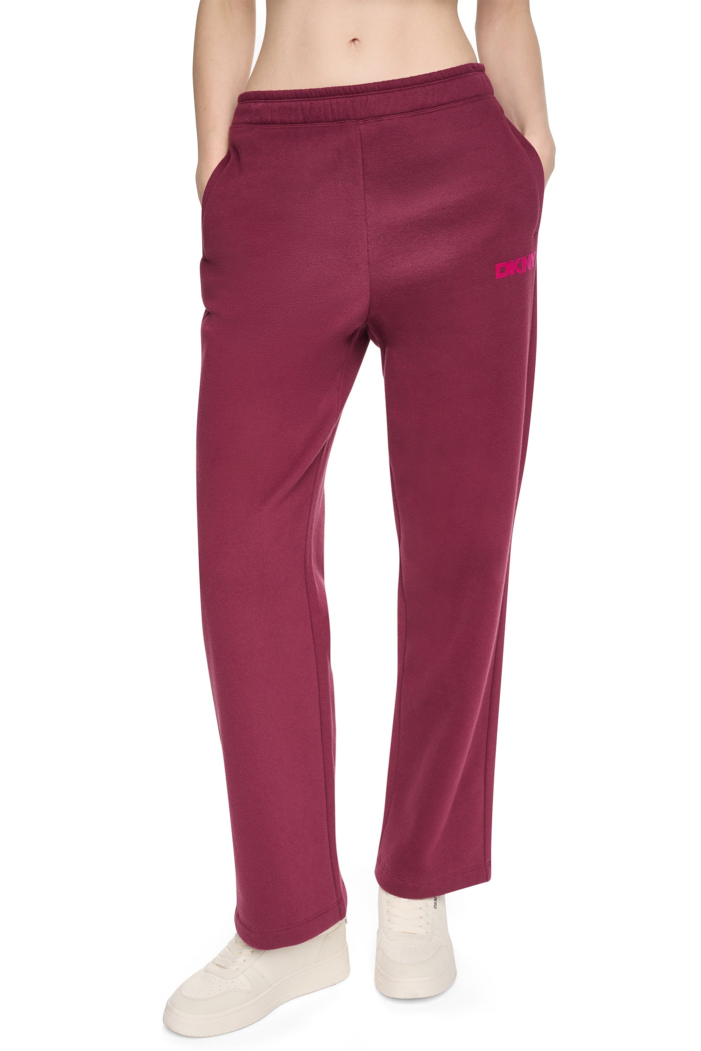 HIGH RISE FLOCKED LOGO RELAXED PANT View 1 | Fall Collection HIGH RISE FLOCKED LOGO RELAXED PANT View 1 | Fall Collection