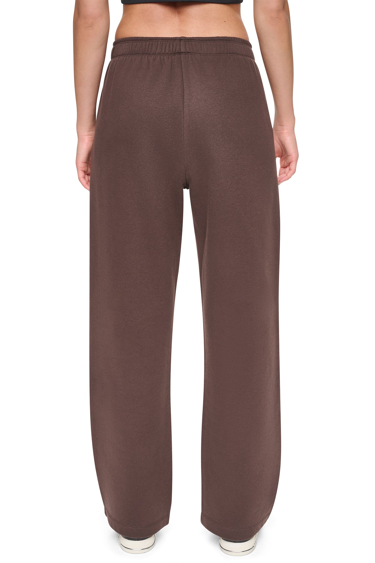 HIGH RISE FLOCKED LOGO RELAXED PANT VIEW 2