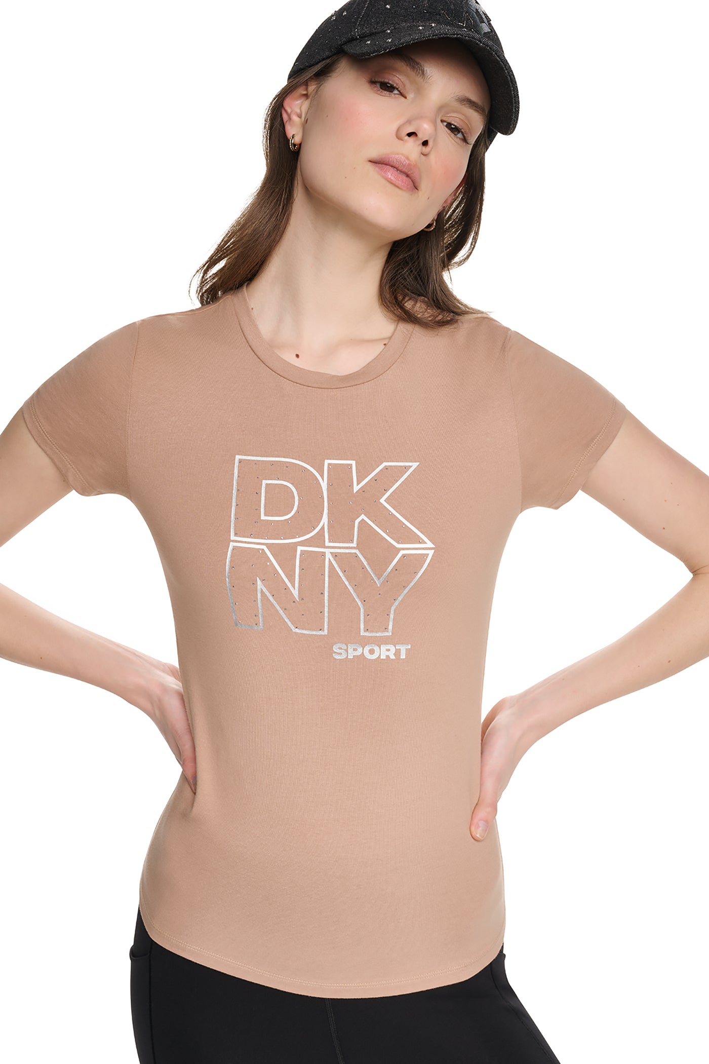 CRYSTAL METALLIC LOGO BABY TEE View 1 | Gifts Under $100 CRYSTAL METALLIC LOGO BABY TEE View 1 | Gifts Under $100