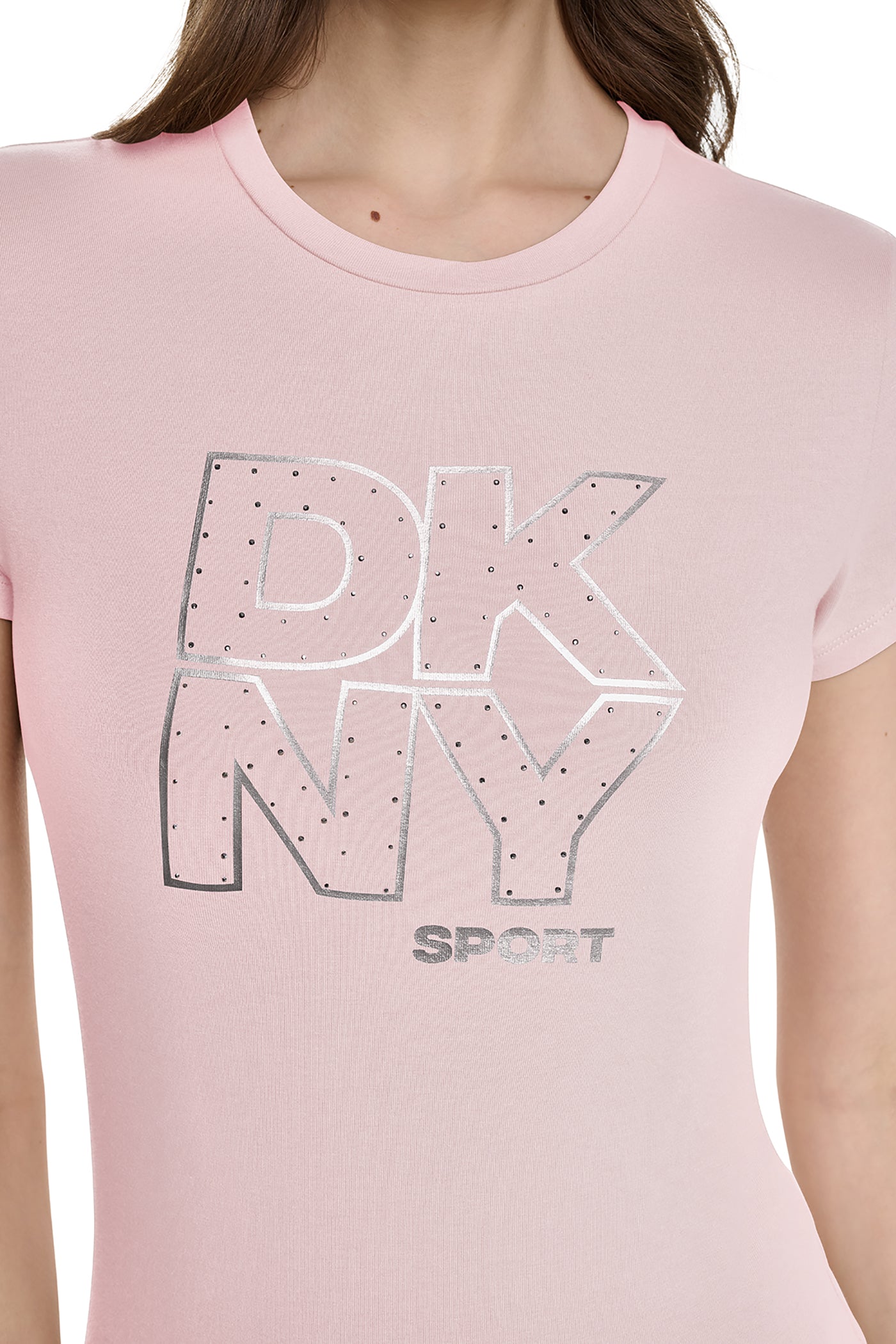 CRYSTAL METALLIC LOGO BABY TEE View 2 | Gifts Under $100 CRYSTAL METALLIC LOGO BABY TEE View 2 | Gifts Under $100