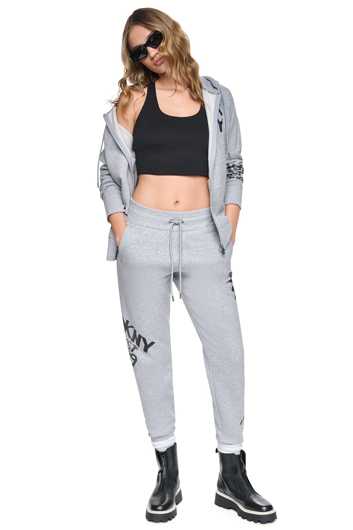 GRAFFITI RHINESTONE FULL-ZIP HOODIE VIEW 2