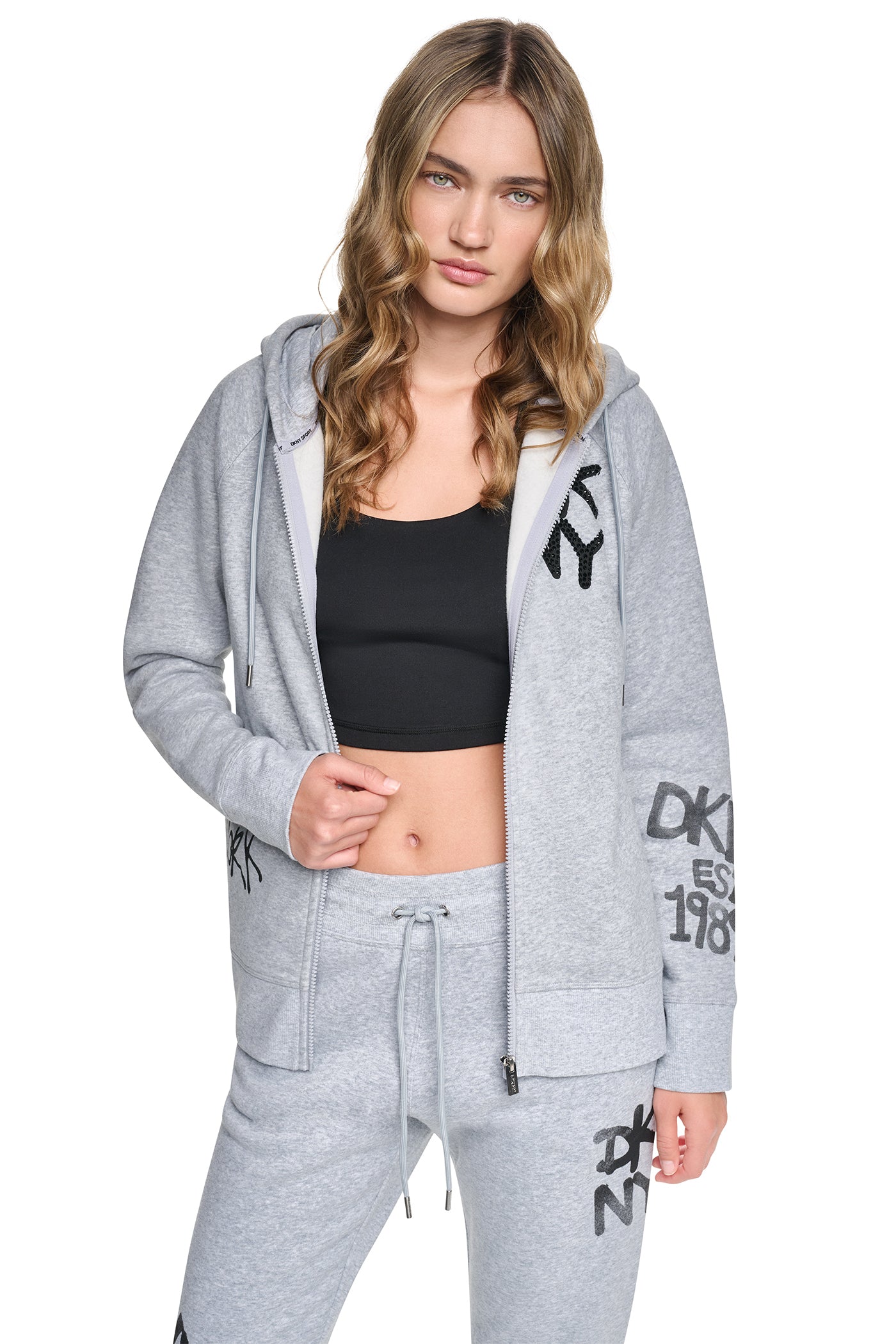 GRAFFITI RHINESTONE FULL-ZIP HOODIE View 2 | SALE GRAFFITI RHINESTONE FULL-ZIP HOODIE View 2 | SALE