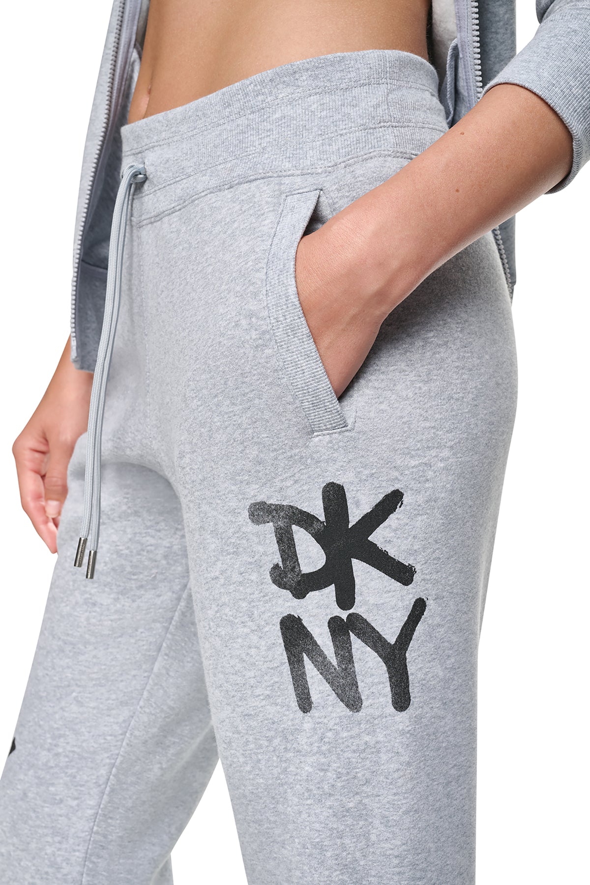 MID-RISE GRAFFITI RHINESTONE LOGO JOGGER VIEW 2