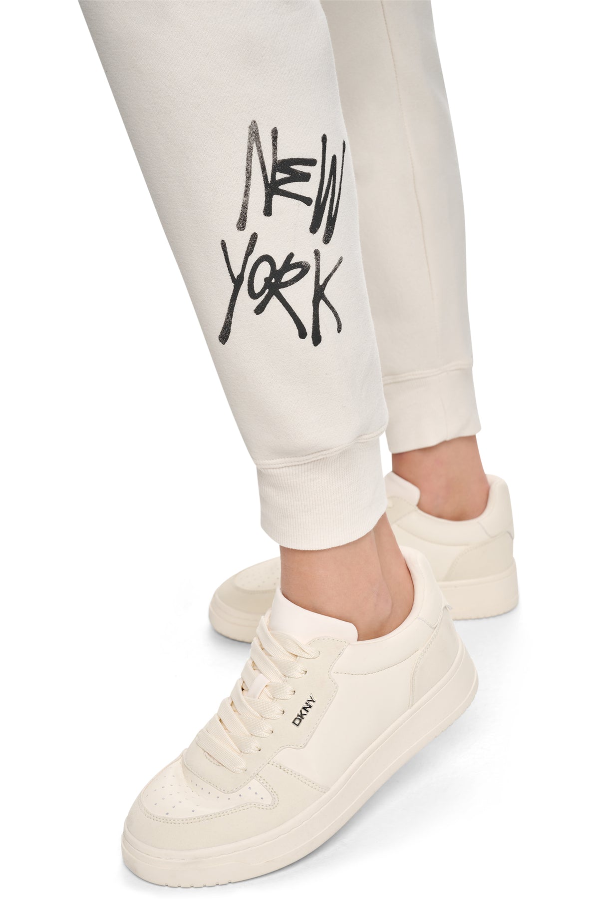 MID-RISE GRAFFITI RHINESTONE LOGO JOGGER VIEW 2