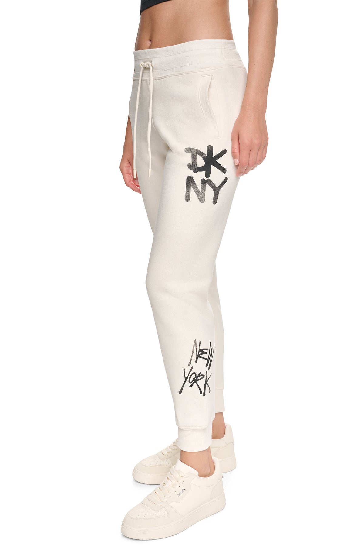 MID-RISE GRAFFITI RHINESTONE LOGO JOGGER VIEW 2