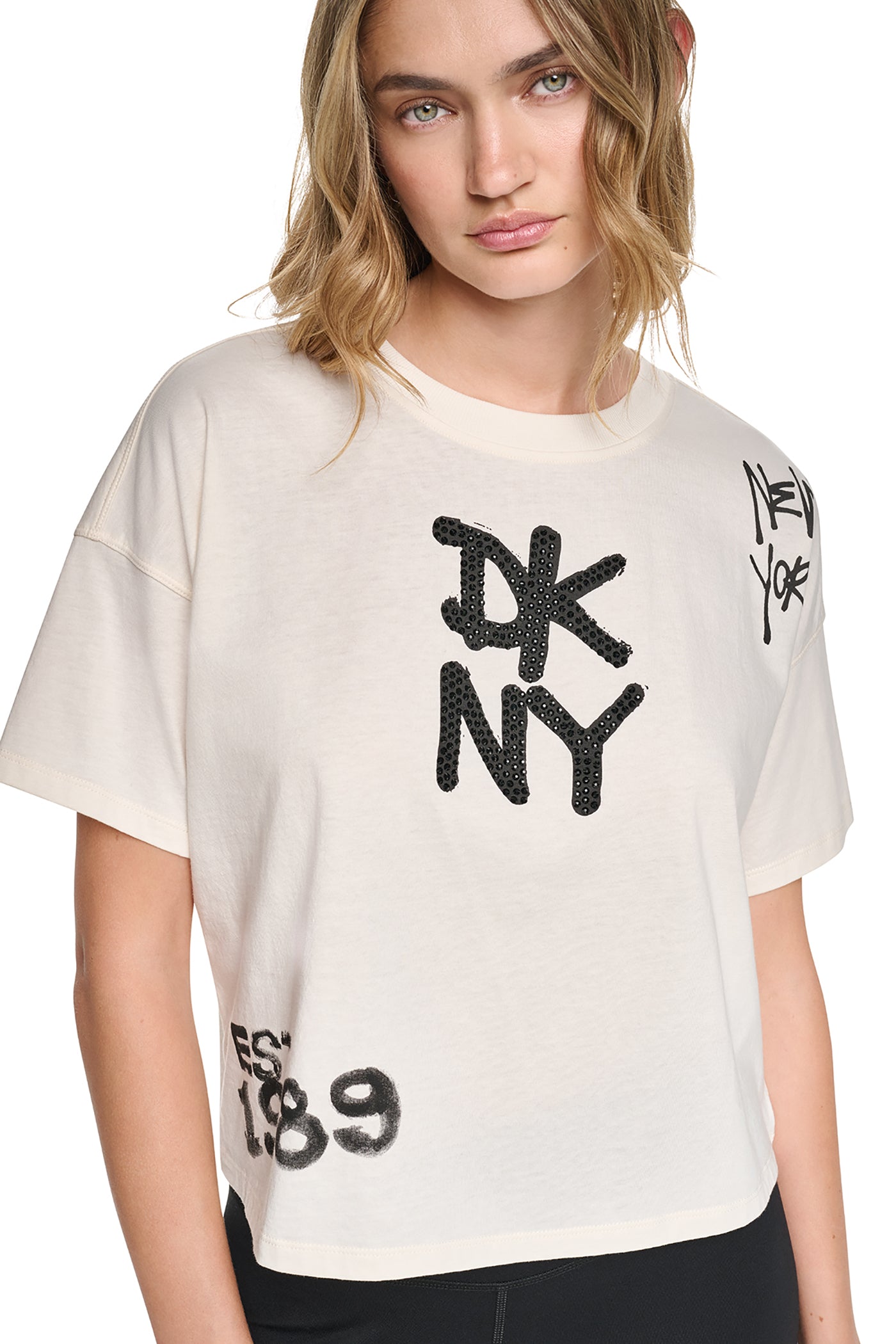 GRAFFITI RHINESTONE LOGO TEE View 2 | SALE GRAFFITI RHINESTONE LOGO TEE View 2 | SALE