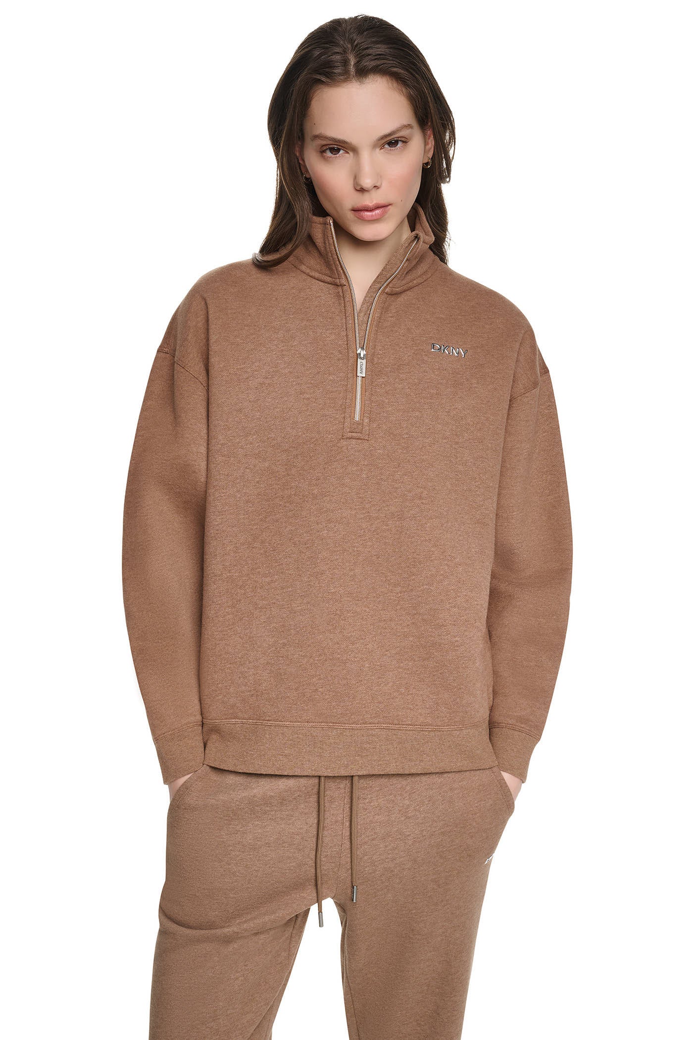 METALLIC BUBBLE 1/4 ZIP PULLOVER View 2 | SALE METALLIC BUBBLE 1/4 ZIP PULLOVER View 2 | SALE