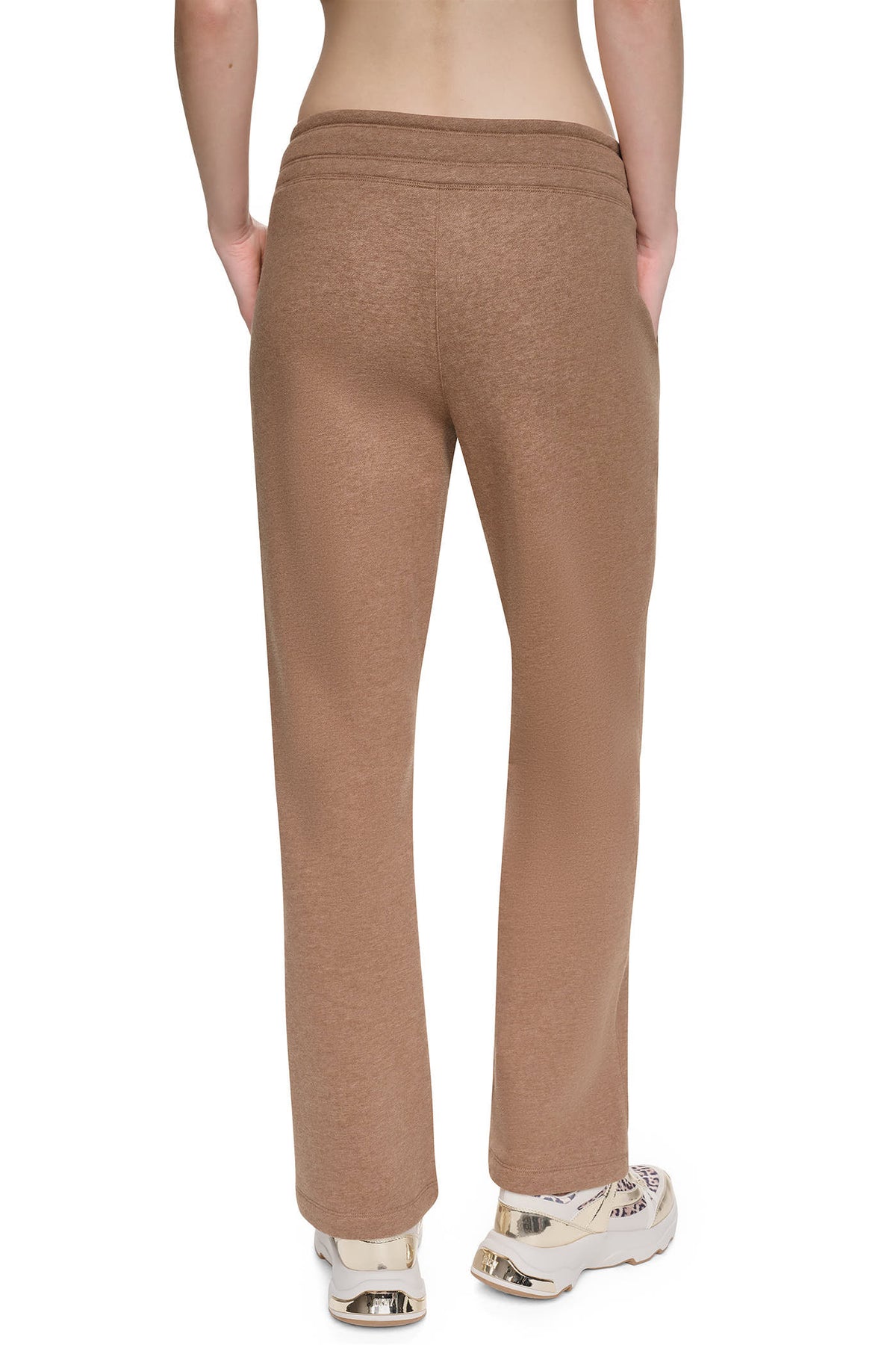 HIGH-RISE METALLIC BUBBLE STRAIGHT LEG PANT VIEW 2