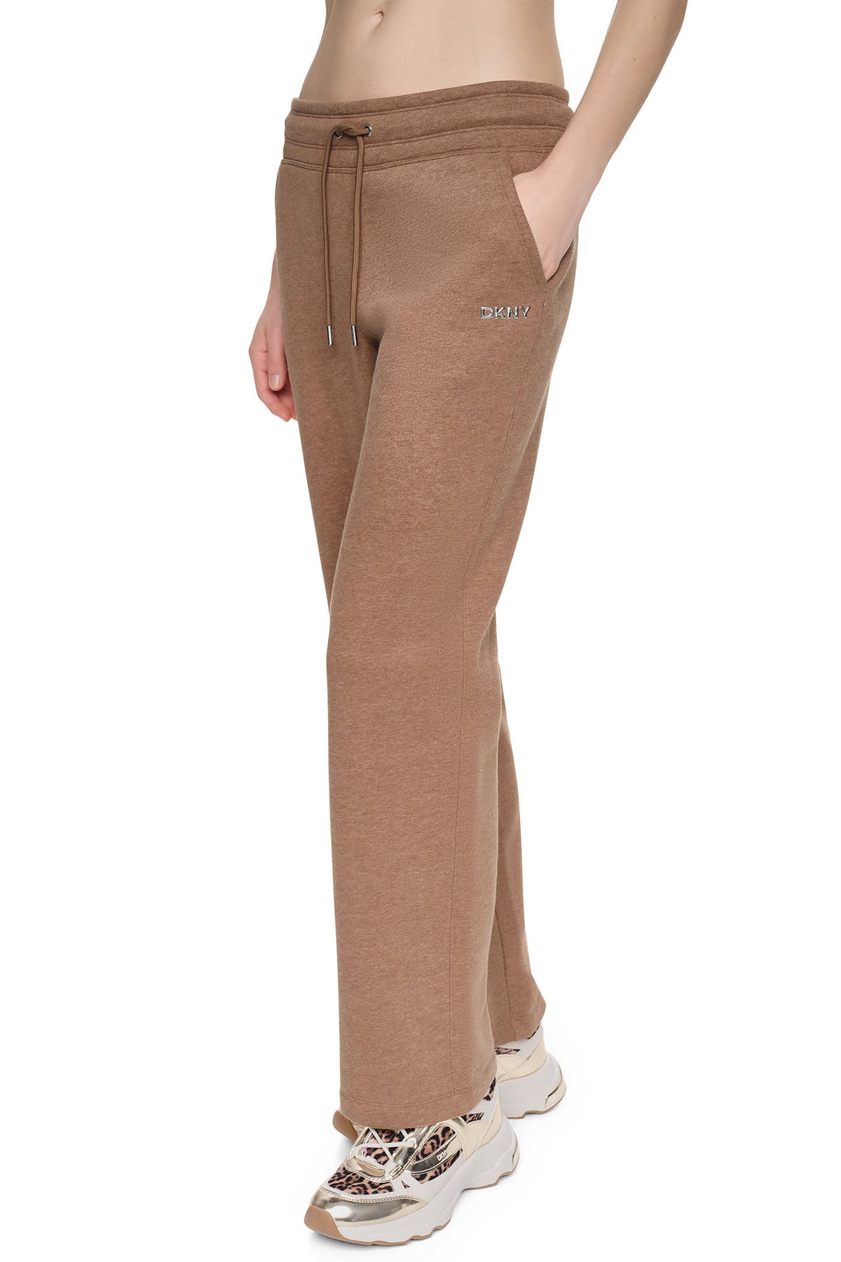 HIGH-RISE METALLIC BUBBLE STRAIGHT LEG PANT VIEW 2