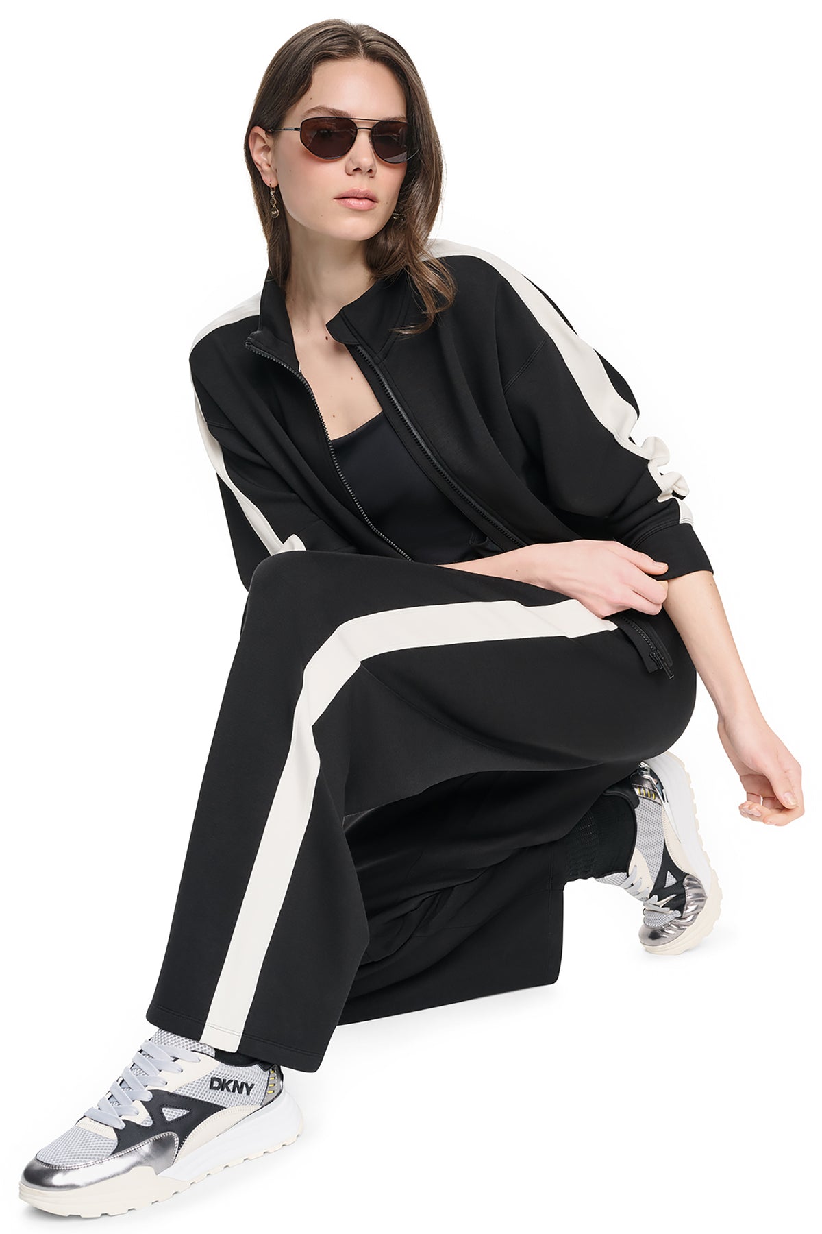 HIGH-RISE SIDE STRIPE WIDE-LEG PANT VIEW 2