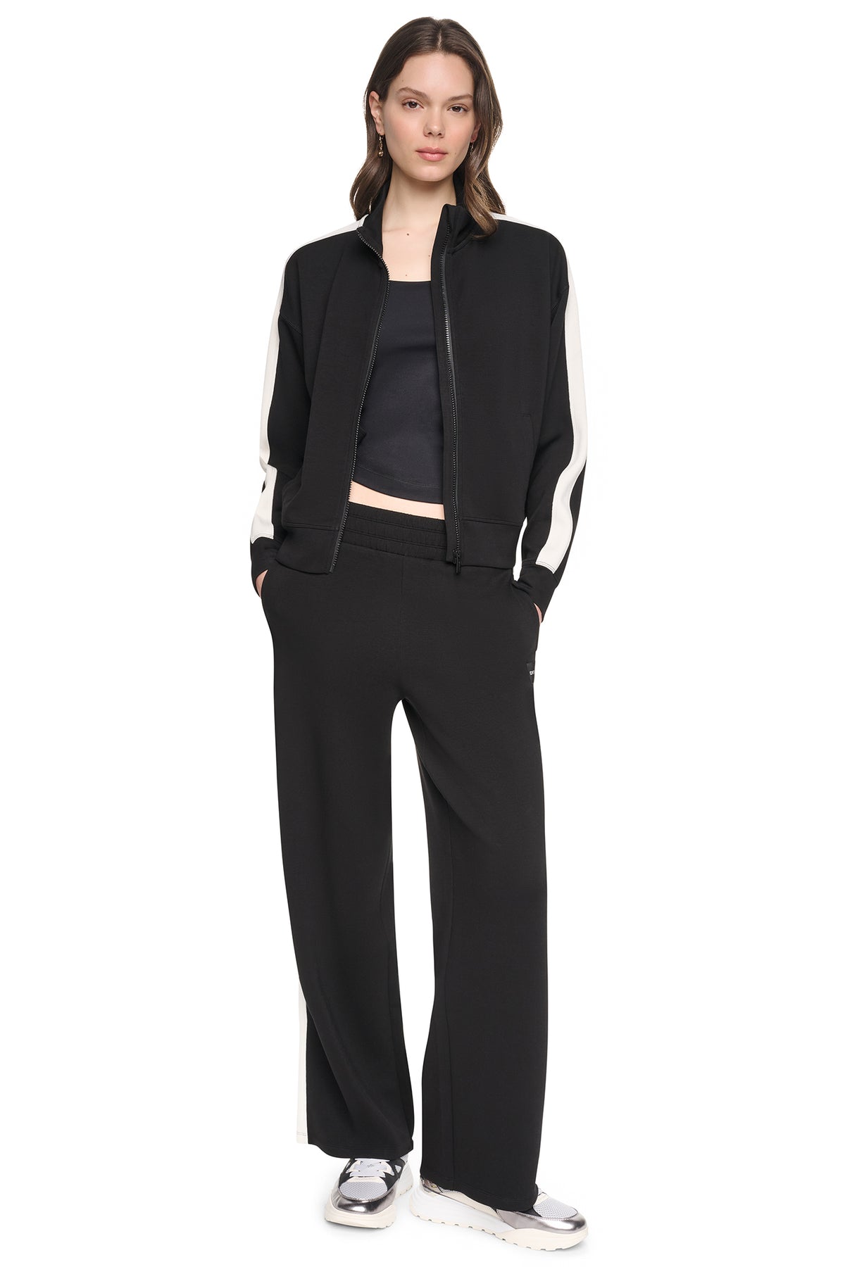 HIGH-RISE SIDE STRIPE WIDE-LEG PANT VIEW 2