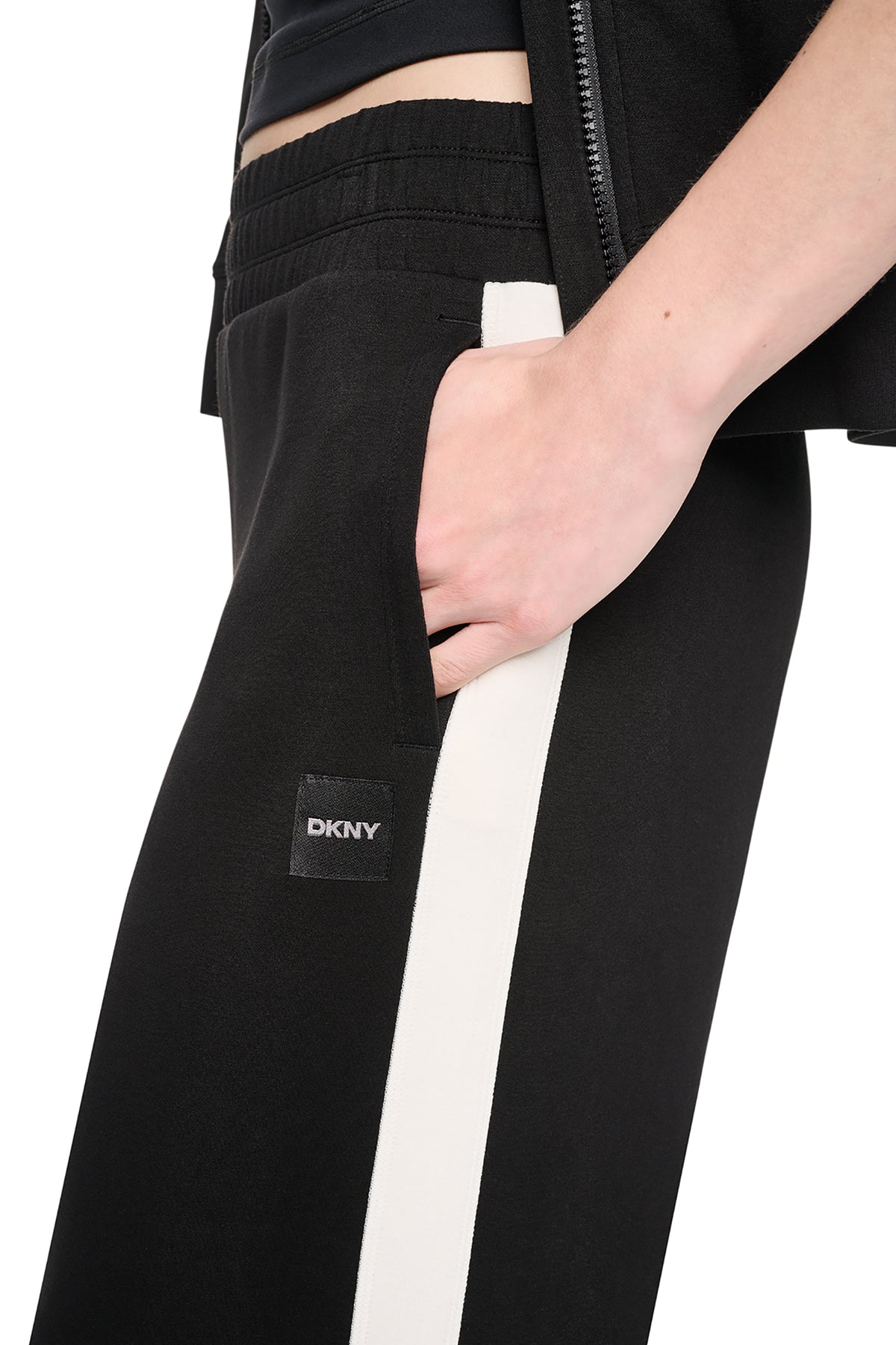 HIGH-RISE SIDE STRIPE WIDE-LEG PANT VIEW 2