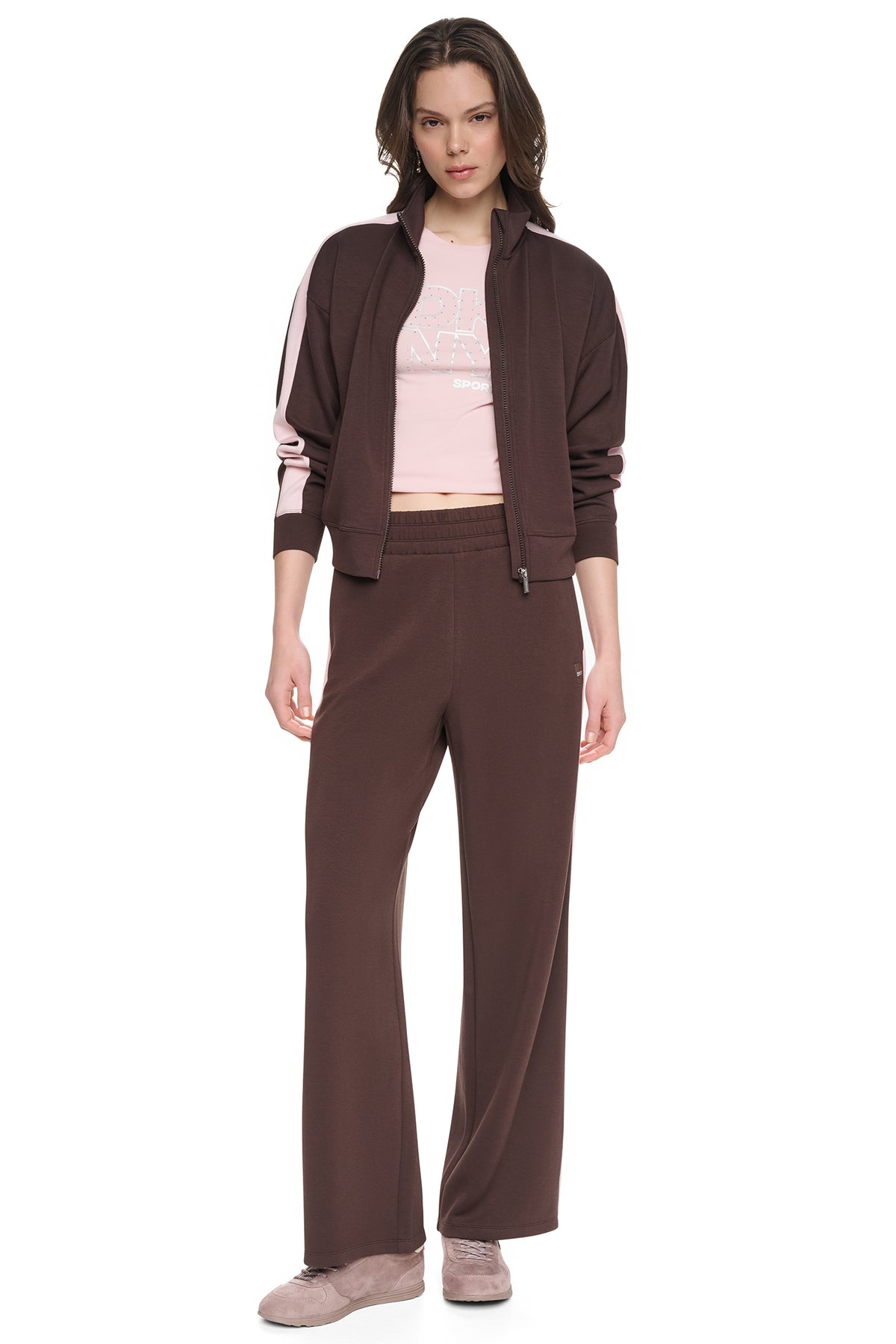 HIGH-RISE SIDE STRIPE WIDE-LEG PANT VIEW 2