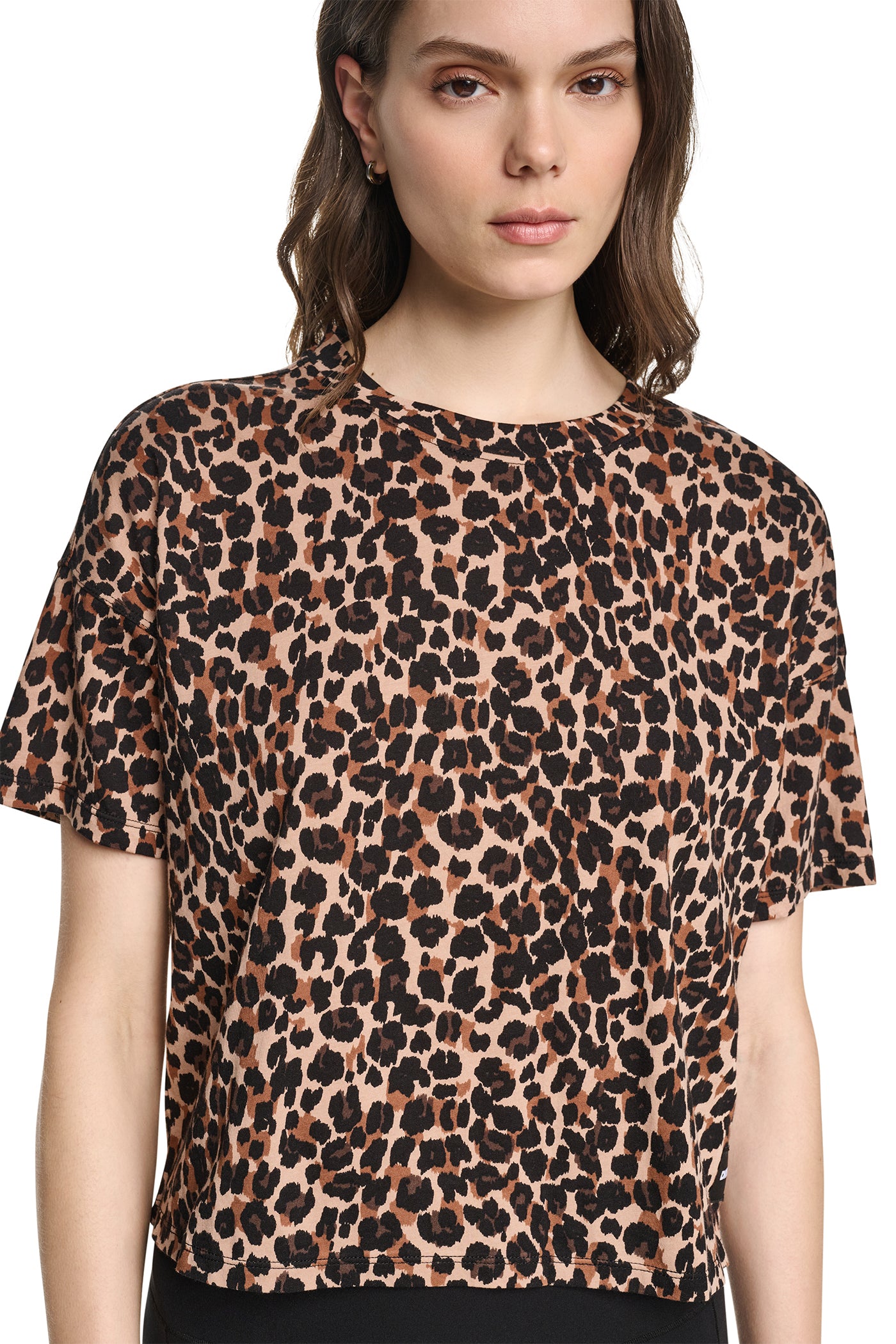 CROPPED ANIMAL PRINT TEE View 2 | SALE CROPPED ANIMAL PRINT TEE View 2 | SALE
