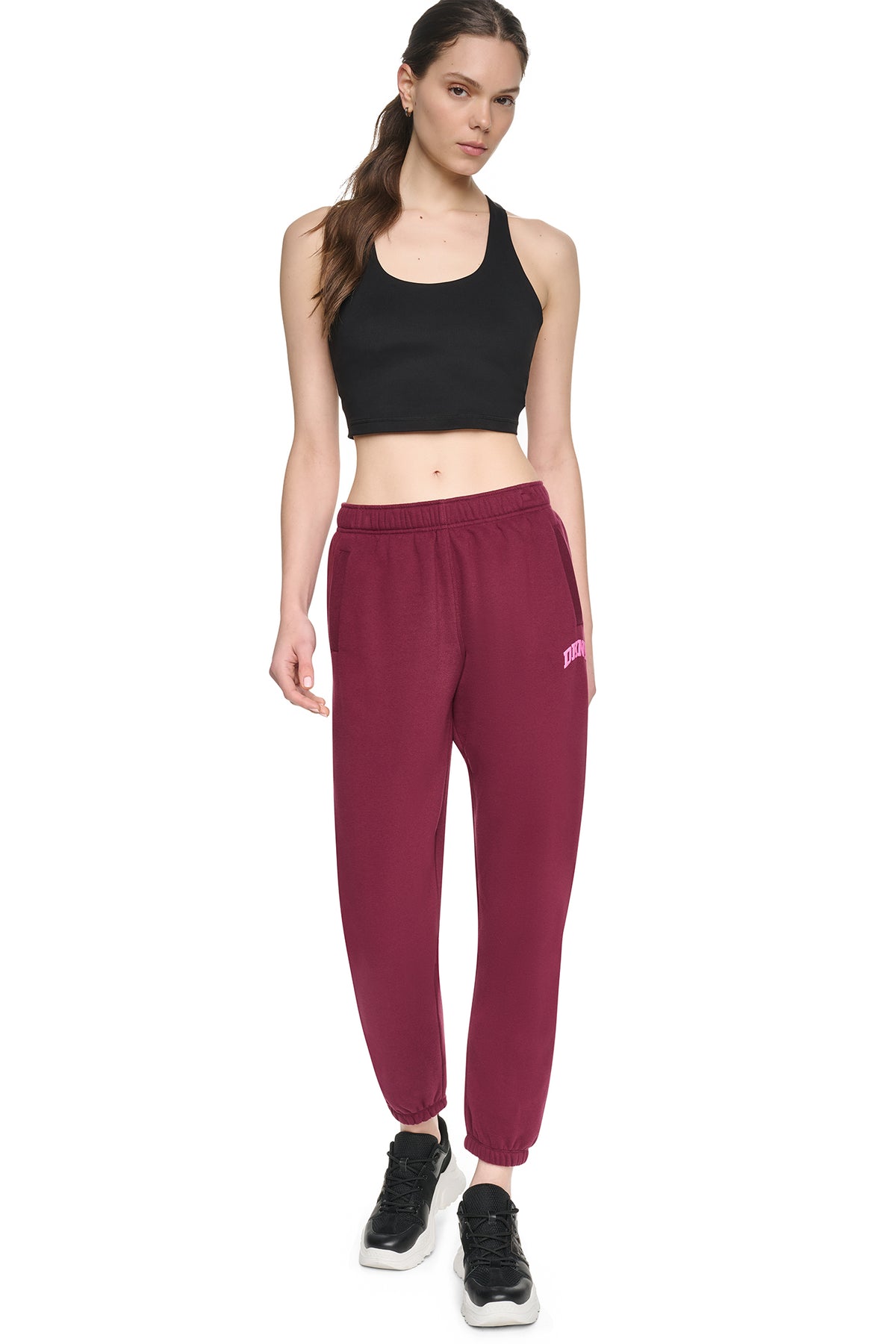 PUFF VARSITY LOGO MID-RISE JOGGER VIEW 2