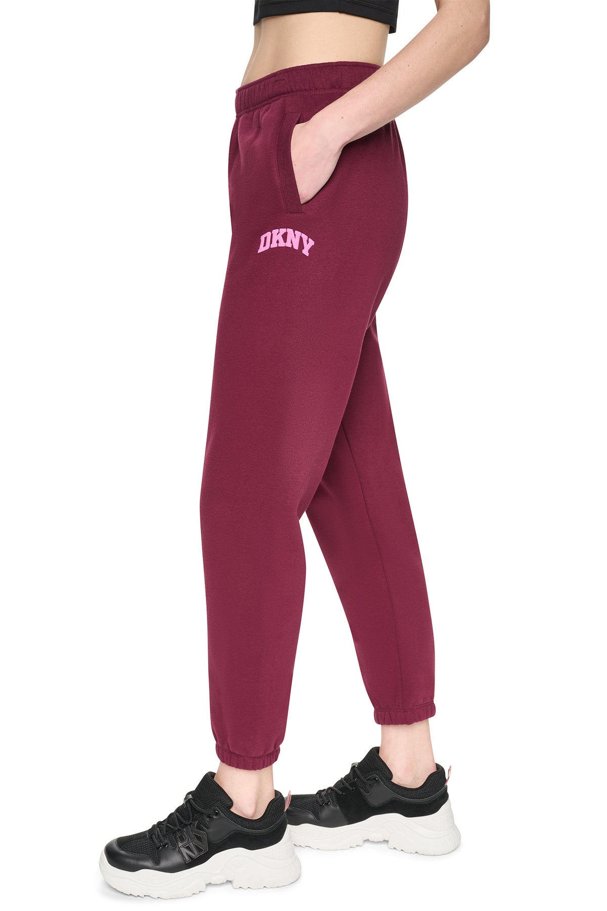 PUFF VARSITY LOGO MID-RISE JOGGER VIEW 2
