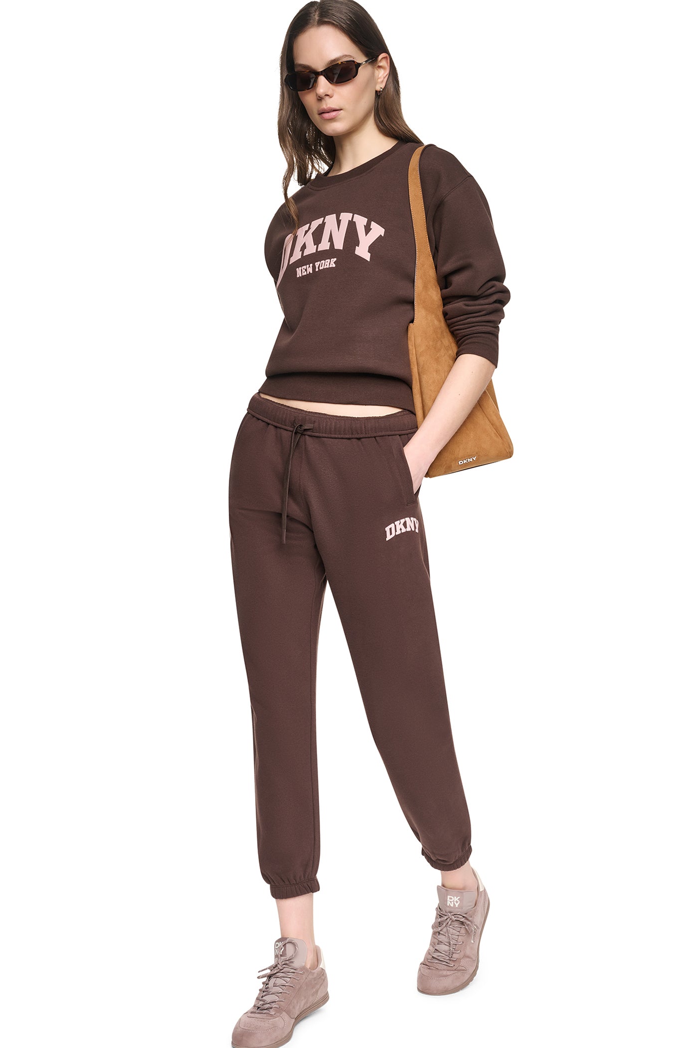 PUFF VARSITY LOGO MID-RISE JOGGER View 2 | DKNY25 PUFF VARSITY LOGO MID-RISE JOGGER View 2 | DKNY25