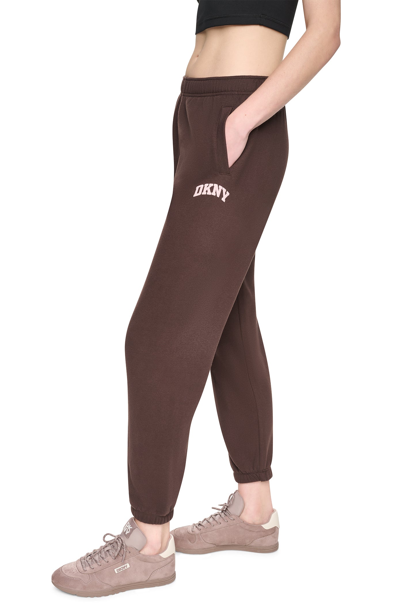 PUFF VARSITY LOGO MID-RISE JOGGER View 1 | DKNY25 PUFF VARSITY LOGO MID-RISE JOGGER View 1 | DKNY25