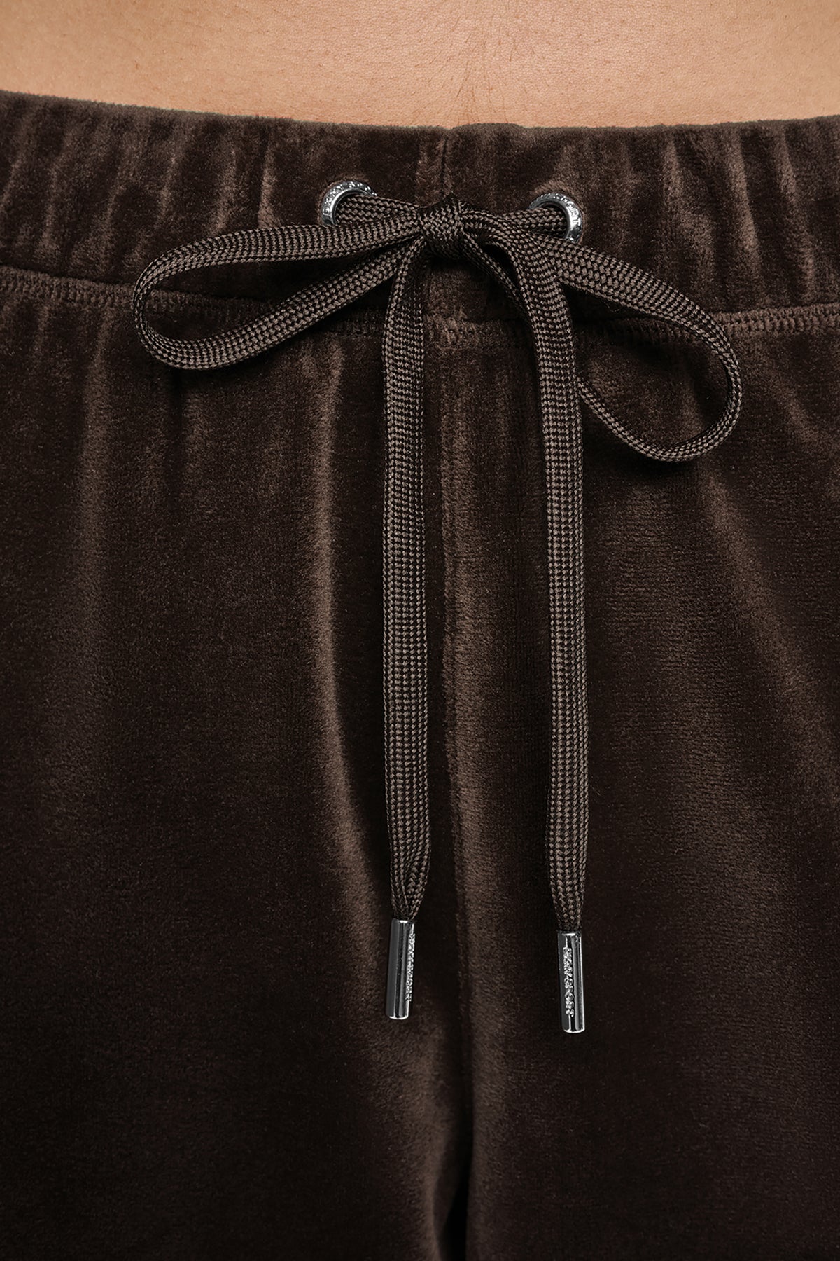 VARSITY VELOUR RHINESTONE LOGO MID-RISE JOGGER VIEW 2