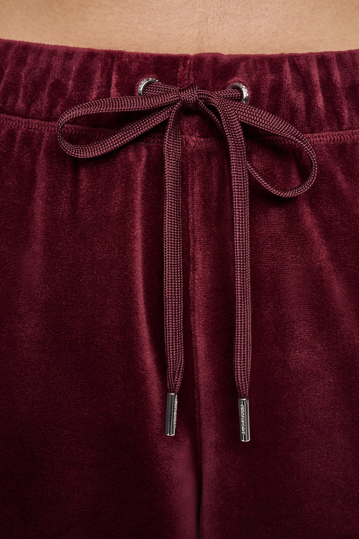 VARSITY VELOUR RHINESTONE LOGO MID-RISE JOGGER VIEW 2