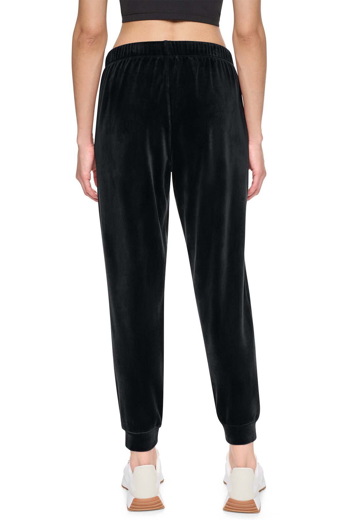 VARSITY VELOUR RHINESTONE LOGO MID-RISE JOGGER VIEW 2