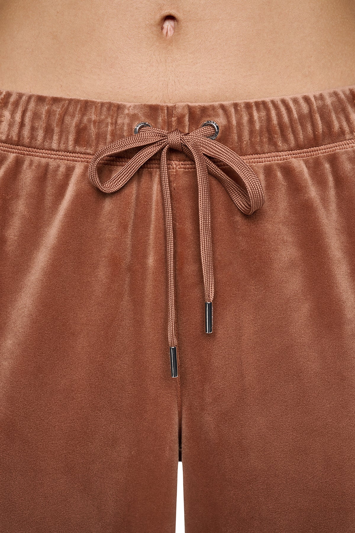 VARSITY VELOUR RHINESTONE LOGO MID-RISE JOGGER VIEW 2