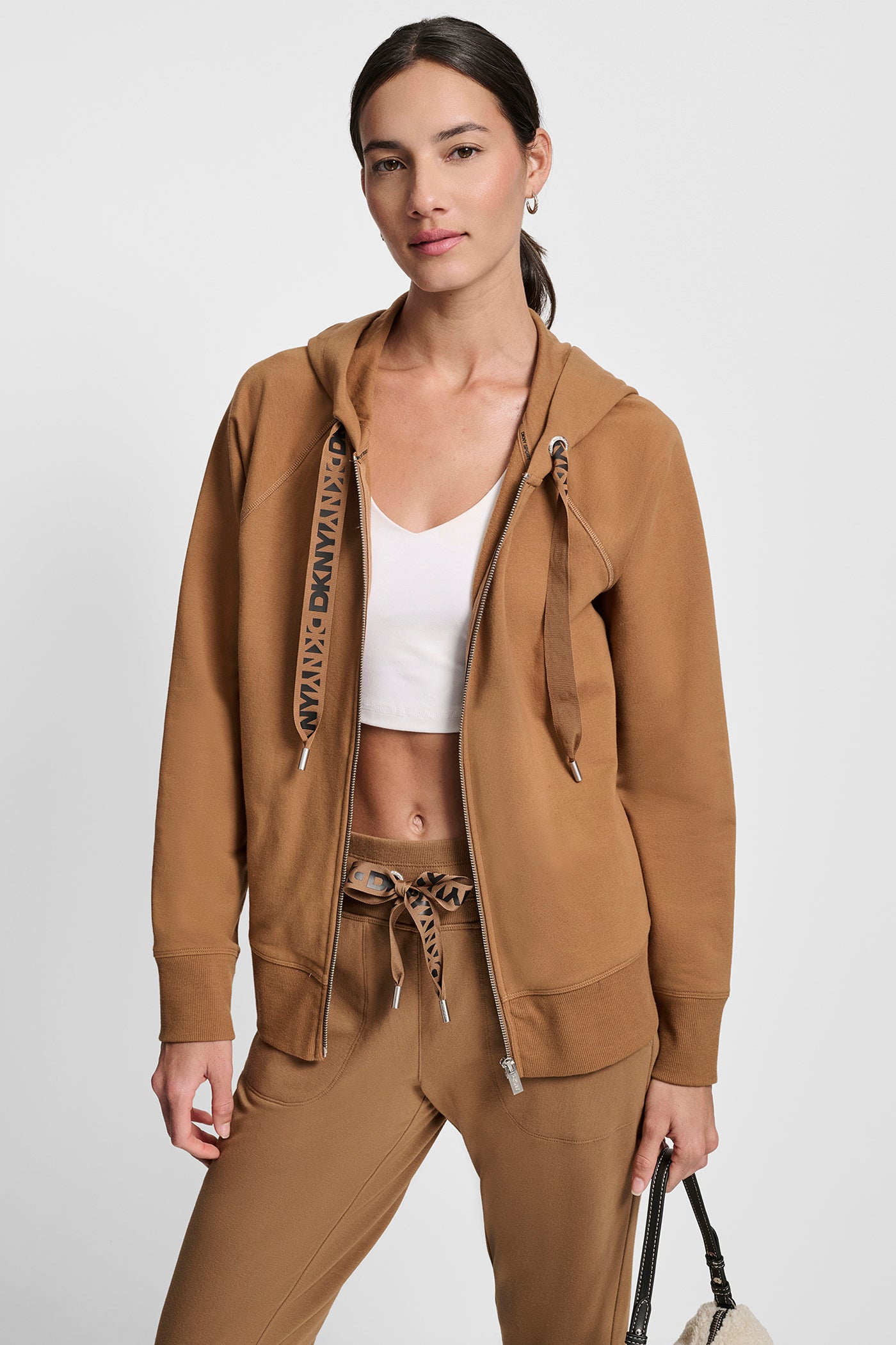TWO-TONE LOGO DRAWSTRING HOODIE VIEW 1 | New Arrivals TWO-TONE LOGO DRAWSTRING HOODIE VIEW 1 | New Arrivals