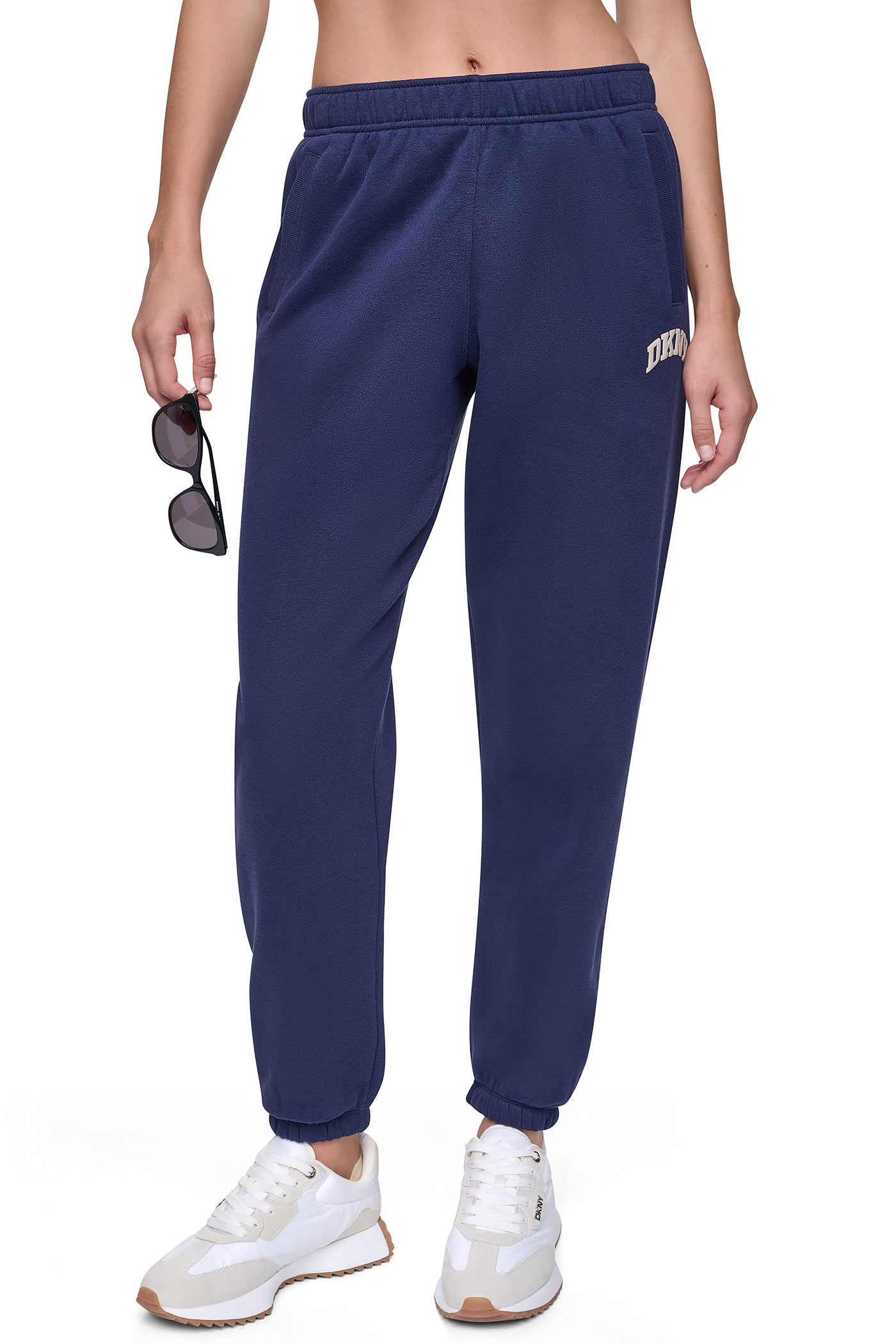 PUFF VARSITY LOGO MID-RISE JOGGER View 1 | DKNY25 PUFF VARSITY LOGO MID-RISE JOGGER View 1 | DKNY25