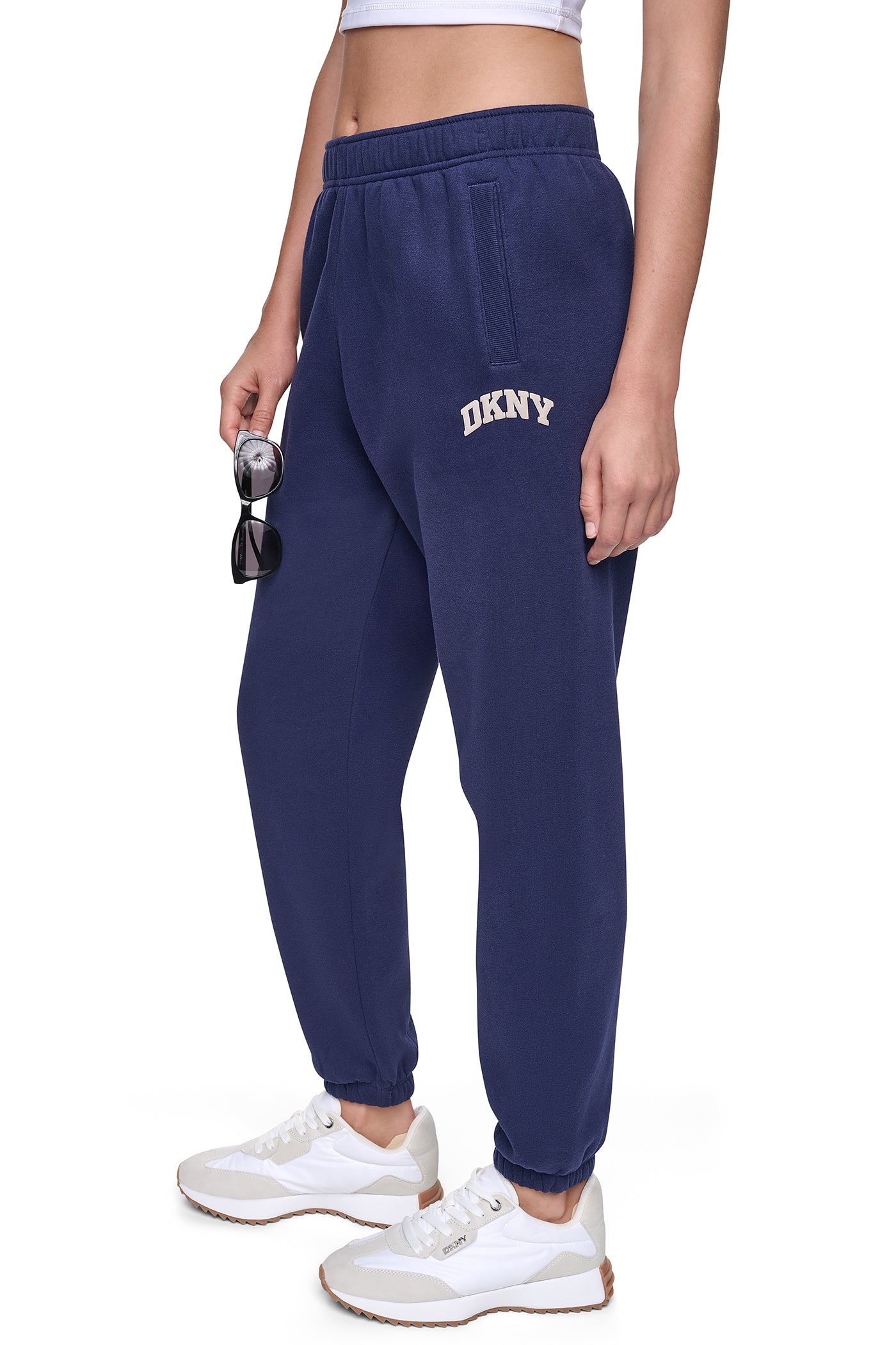 PUFF VARSITY LOGO MID-RISE JOGGER View 2 | DKNY25 PUFF VARSITY LOGO MID-RISE JOGGER View 2 | DKNY25