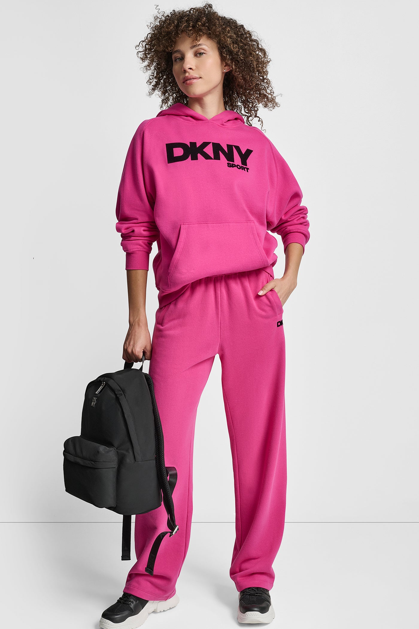 OVERSIZED FLOCKED LOGO PULLOVER HOODIE VIEW 5 | New Arrivals OVERSIZED FLOCKED LOGO PULLOVER HOODIE VIEW 5 | New Arrivals