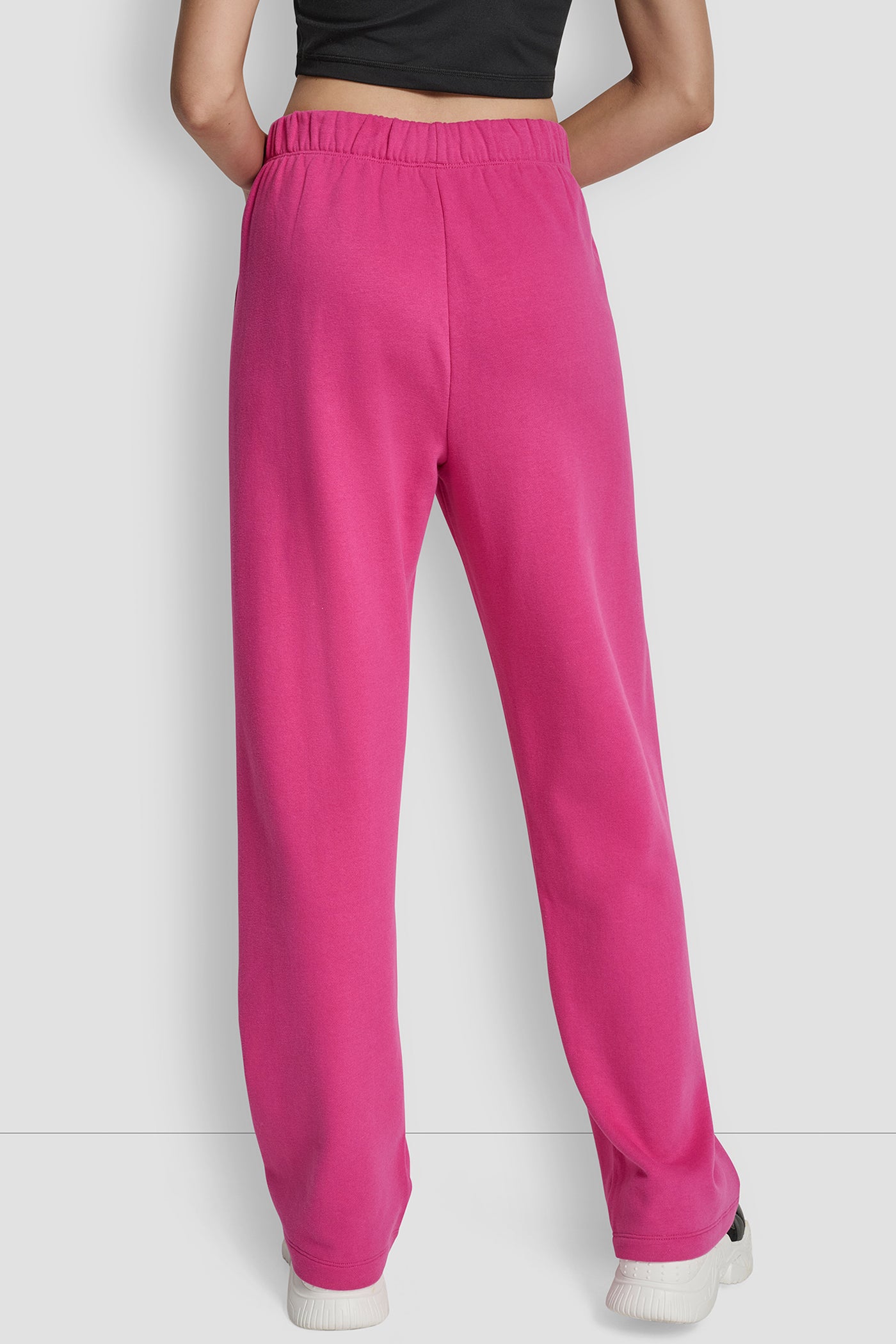 FLOCKED LOGO BOYFRIEND OPEN LEG PANT WITH POCKETS VIEW 2 | Back-To-School Shop FLOCKED LOGO BOYFRIEND OPEN LEG PANT WITH POCKETS VIEW 2 | Back-To-School Shop
