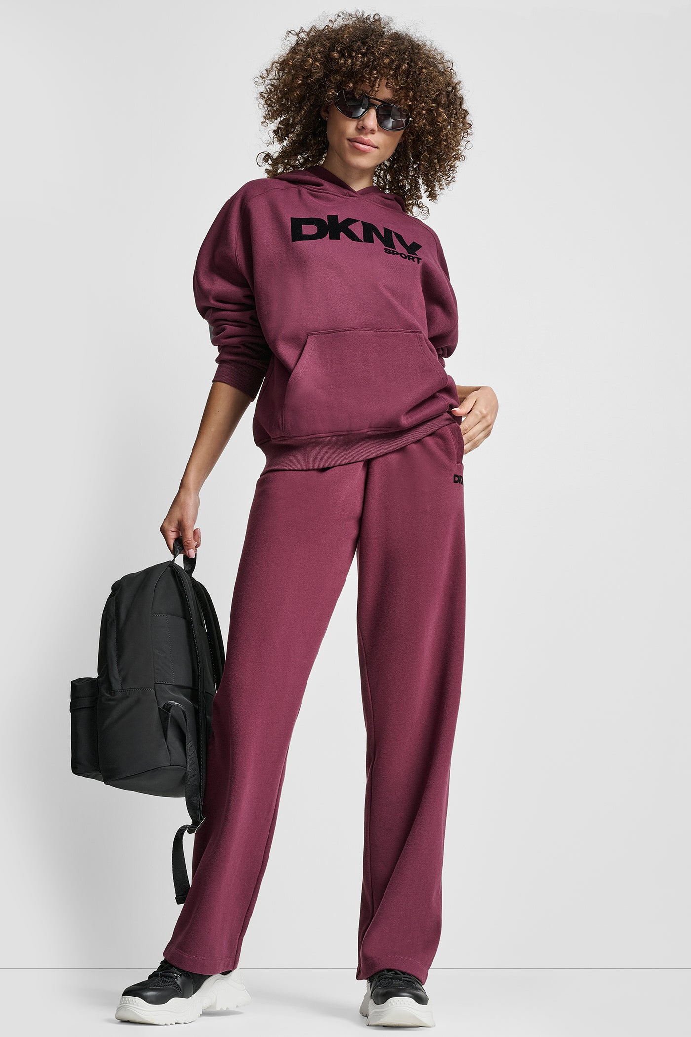 FLOCKED LOGO BOYFRIEND OPEN LEG PANT WITH POCKETS VIEW 5 | New Arrivals FLOCKED LOGO BOYFRIEND OPEN LEG PANT WITH POCKETS VIEW 5 | New Arrivals