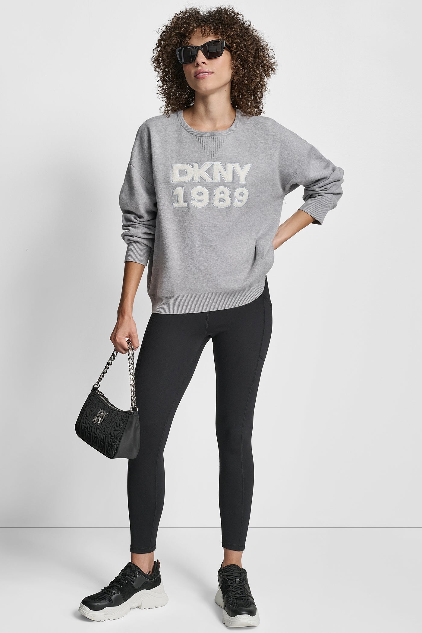 CREW NECK SWEATER WITH TEXTURED LOGO VIEW 4 | New Arrivals CREW NECK SWEATER WITH TEXTURED LOGO VIEW 4 | New Arrivals