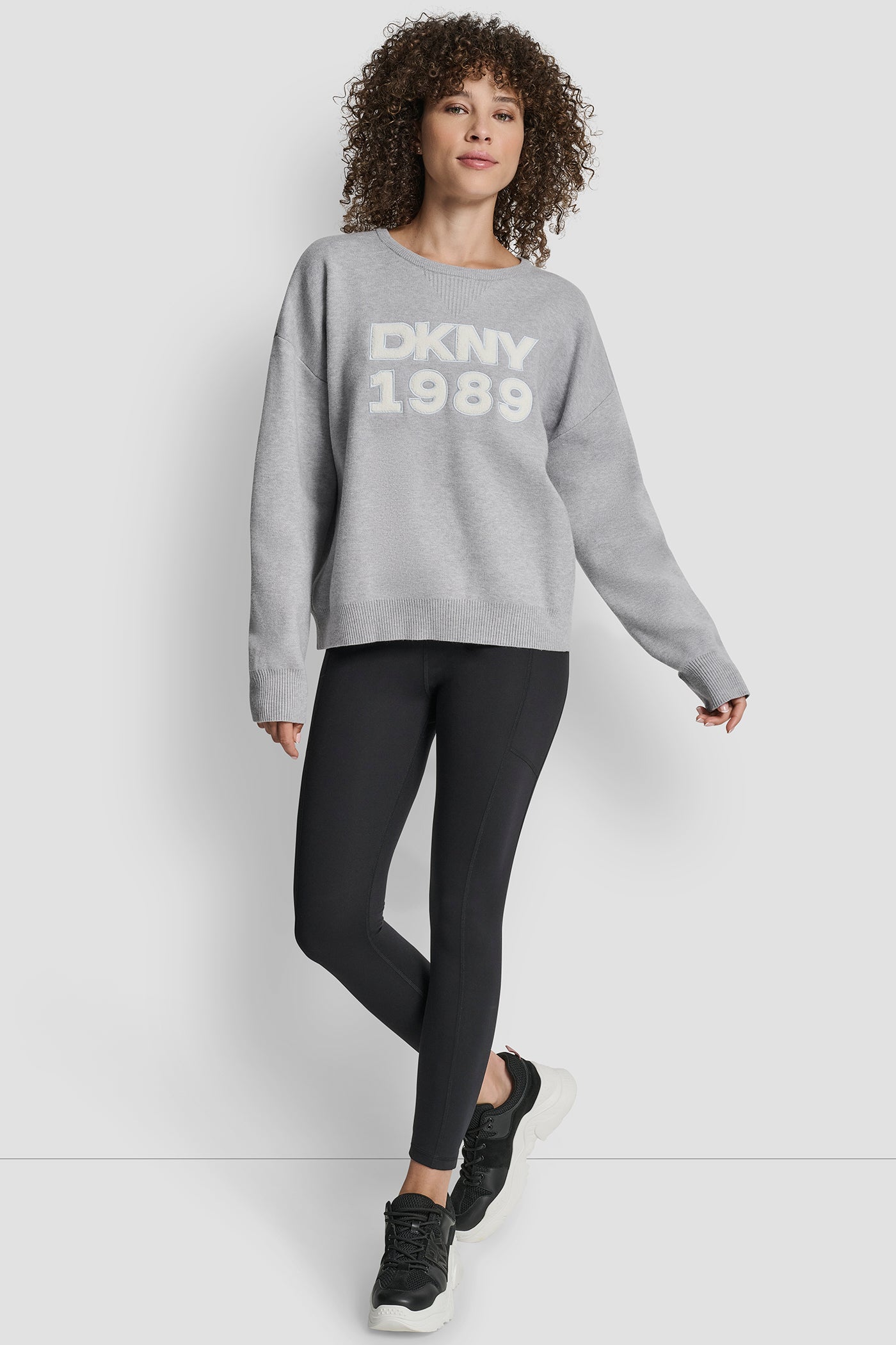 CREW NECK SWEATER WITH TEXTURED LOGO VIEW 3 | New Arrivals CREW NECK SWEATER WITH TEXTURED LOGO VIEW 3 | New Arrivals