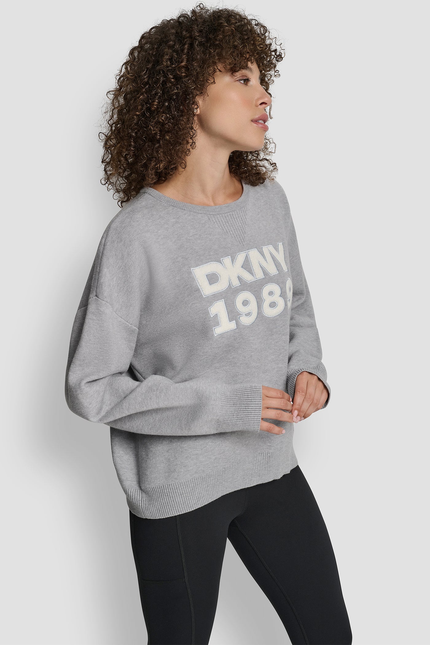 CREW NECK SWEATER WITH TEXTURED LOGO VIEW 5 | New Arrivals CREW NECK SWEATER WITH TEXTURED LOGO VIEW 5 | New Arrivals