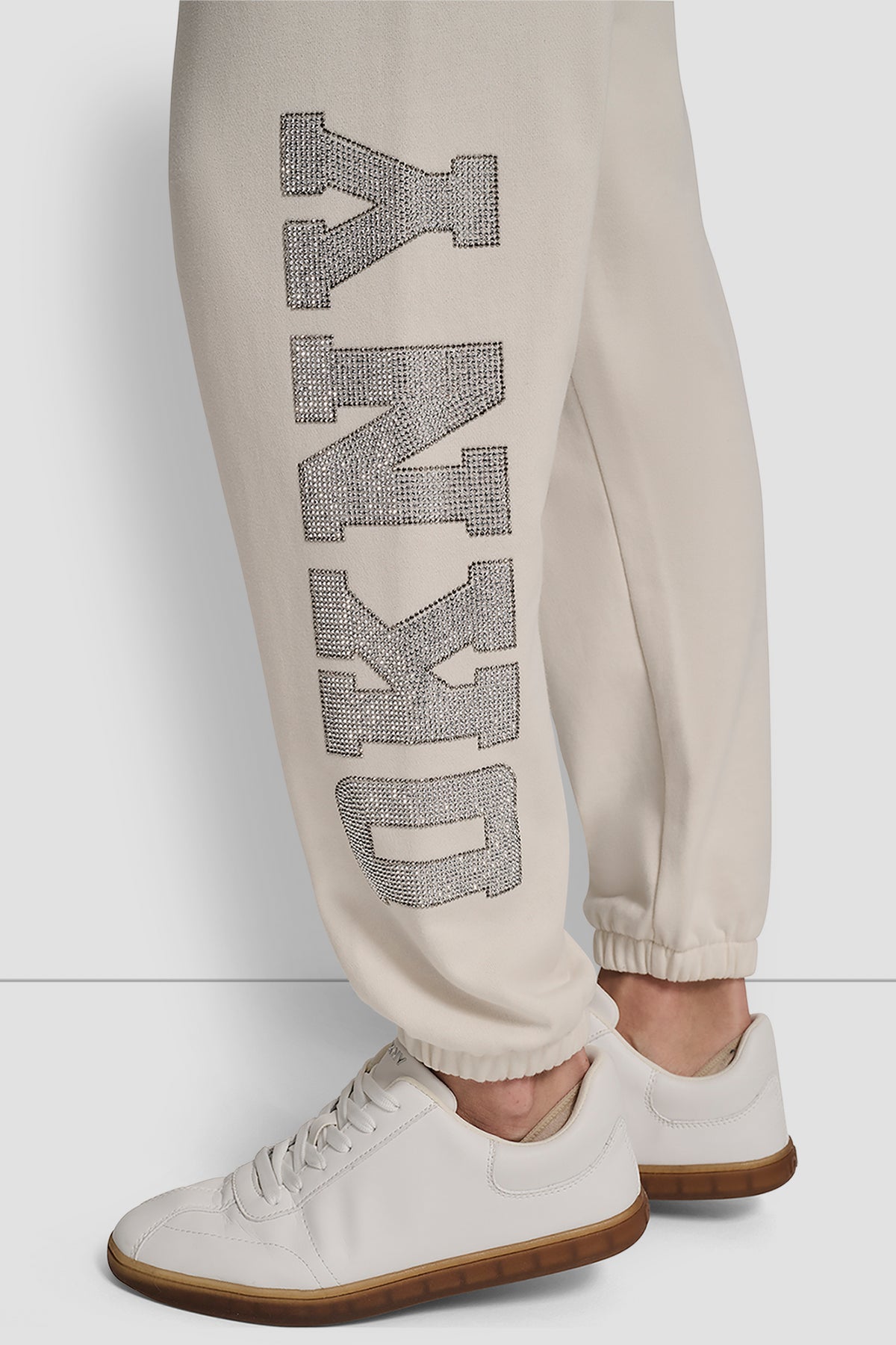 EXPLODED RHINESTONE VARSITY LOGO JOGGER VIEW 2