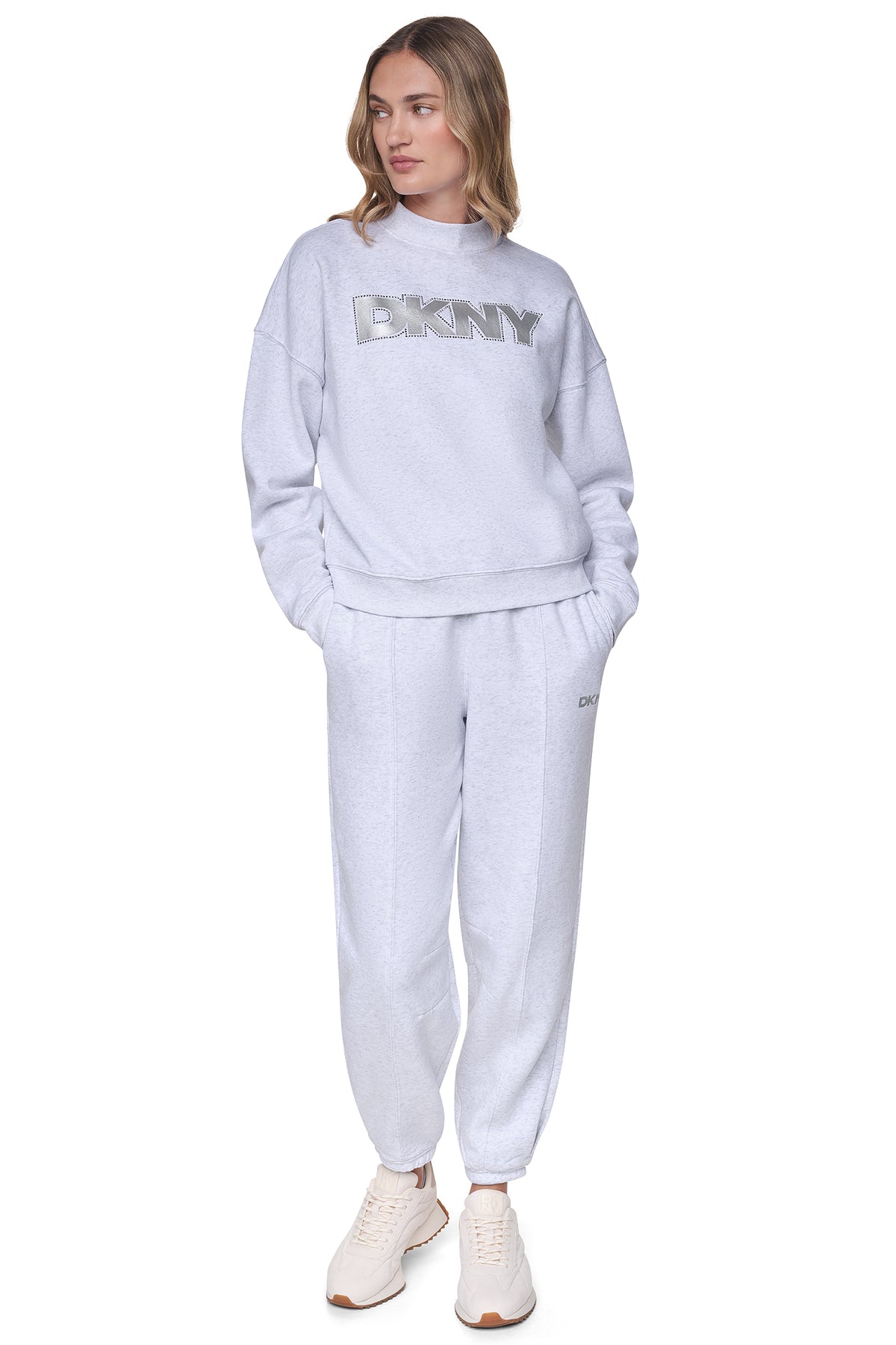 FOIL RHINESTONE LOGO SWEATSHIRT View 2 | MATCHING SETS FOIL RHINESTONE LOGO SWEATSHIRT View 2 | MATCHING SETS