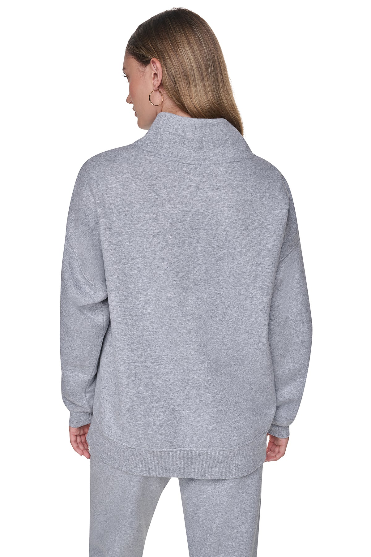 CHENILLE LOGO MOCK NECK SWEATSHIRT VIEW 2
