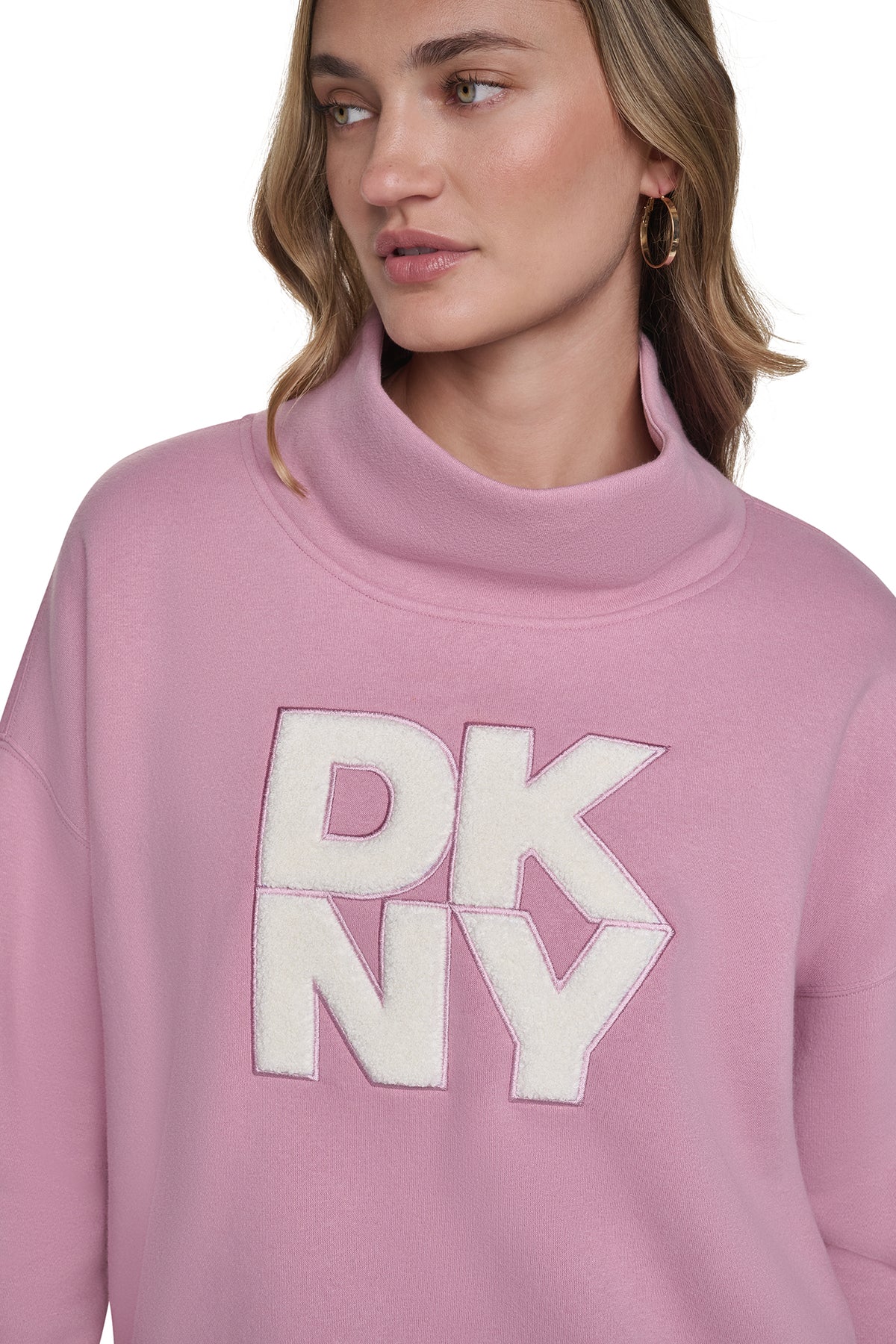 CHENILLE LOGO MOCK NECK SWEATSHIRT View 2 | Under $100 CHENILLE LOGO MOCK NECK SWEATSHIRT View 2 | Under $100